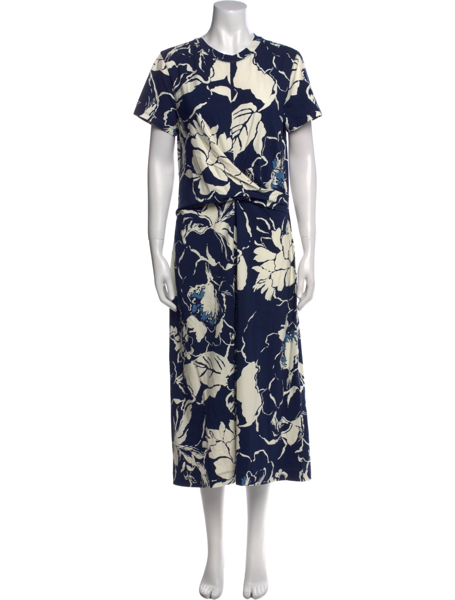 Tanya Taylor Floral Print Midi Length Dress w/ Tags