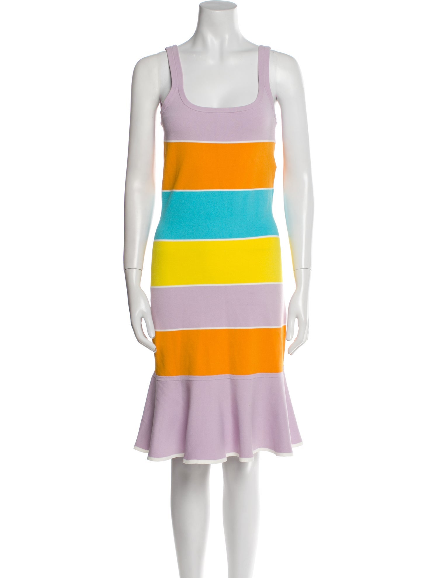 Tanya Taylor Striped Knee-Length Dress