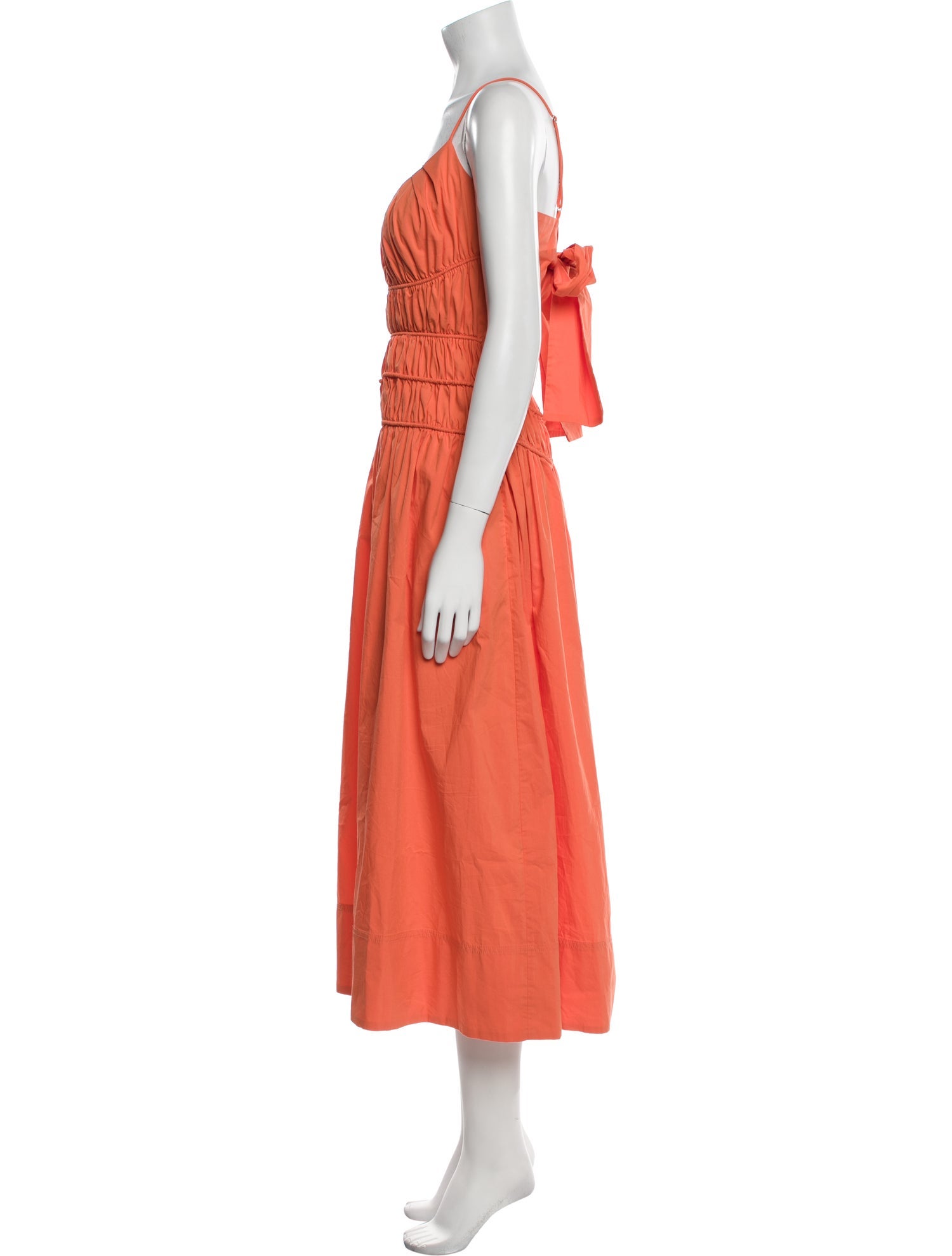 Tanya Taylor Scoop Neck Midi Length Dress