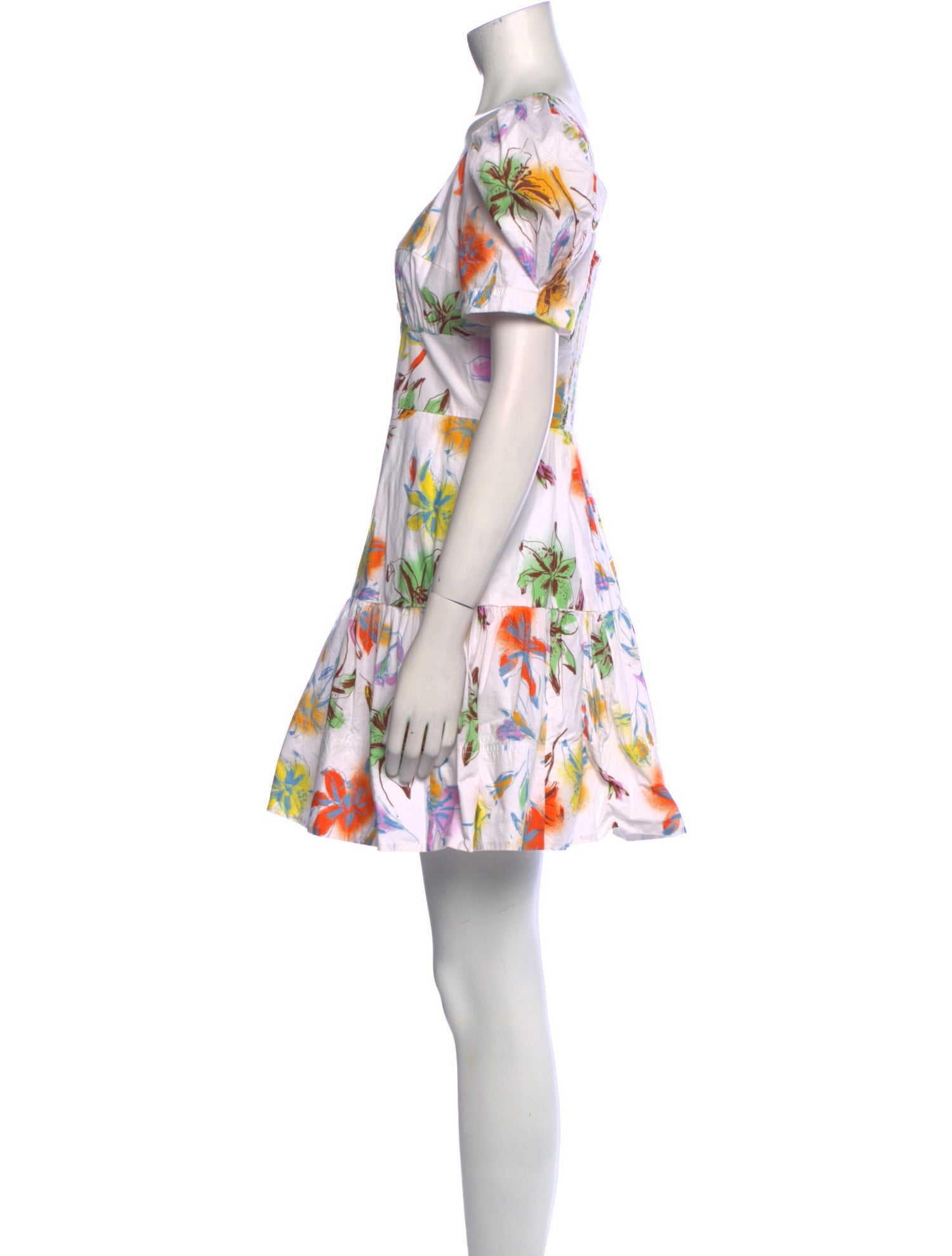 Tanya Taylor Floral Print Mini Dress