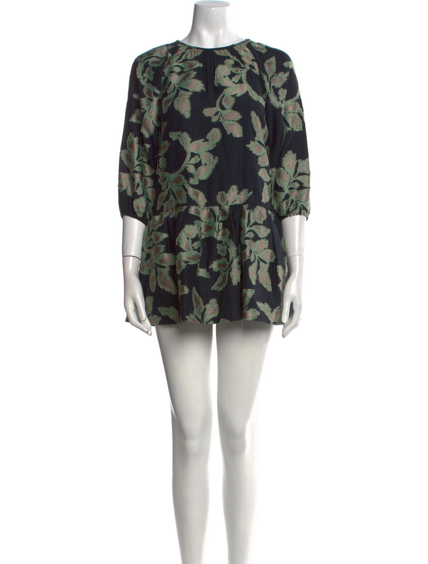 Tanya Taylor Floral Print Mini Dress