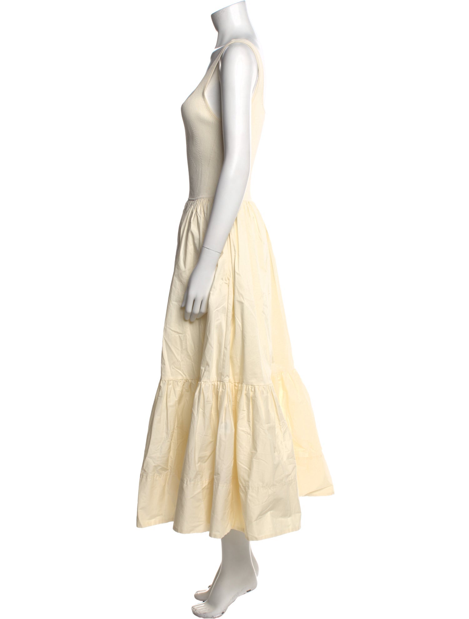 Tanya Taylor Square Neckline Long Dress