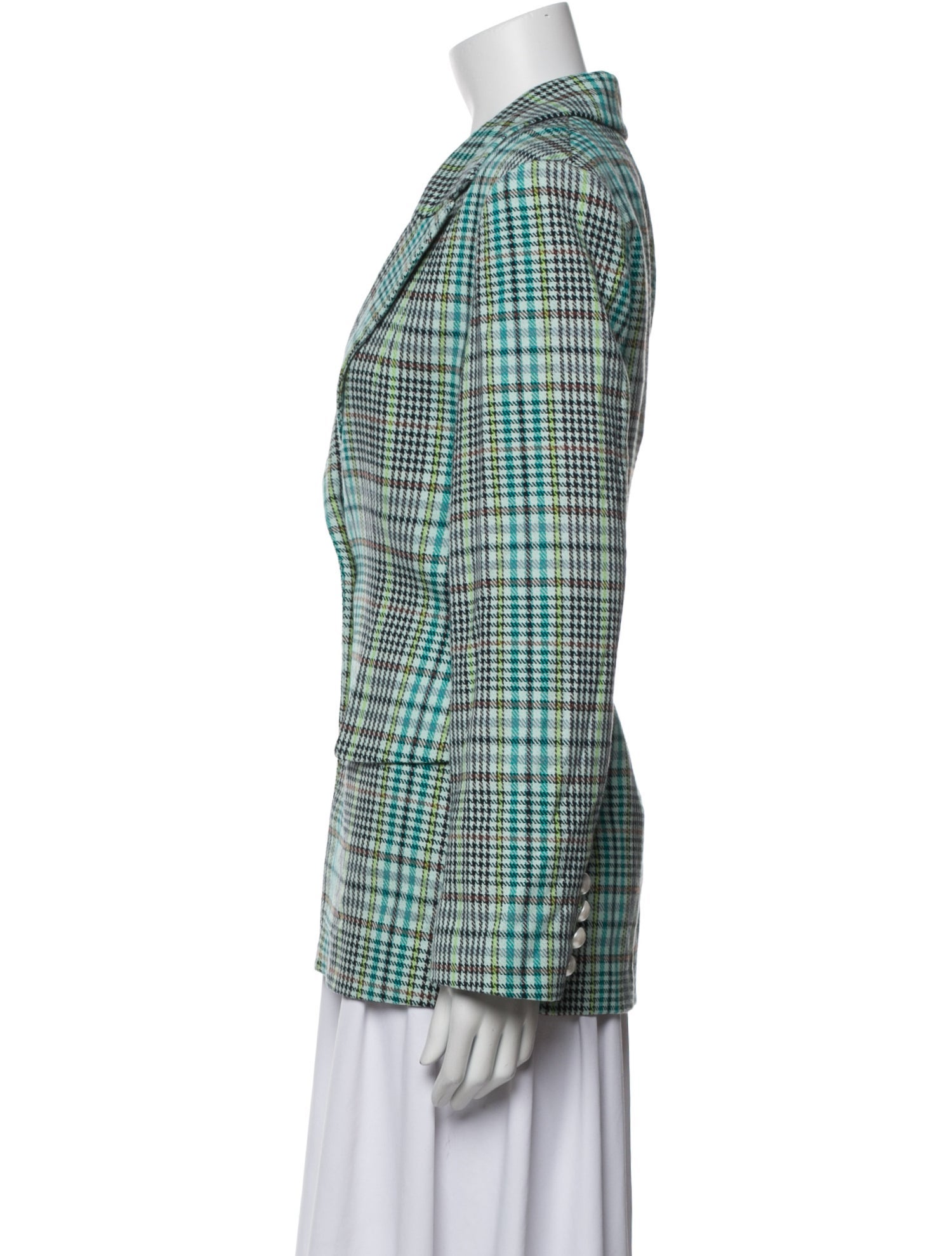 Tanya Taylor Plaid Print Blazer w/ Tags