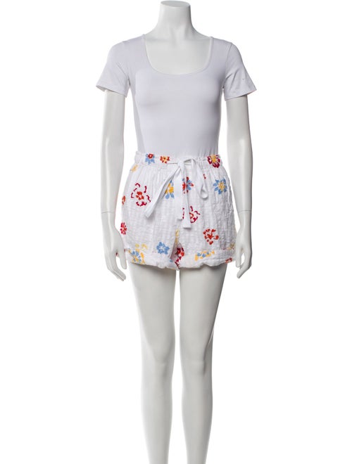 Tanya Taylor Printed Ruffle Embellishment Short Set