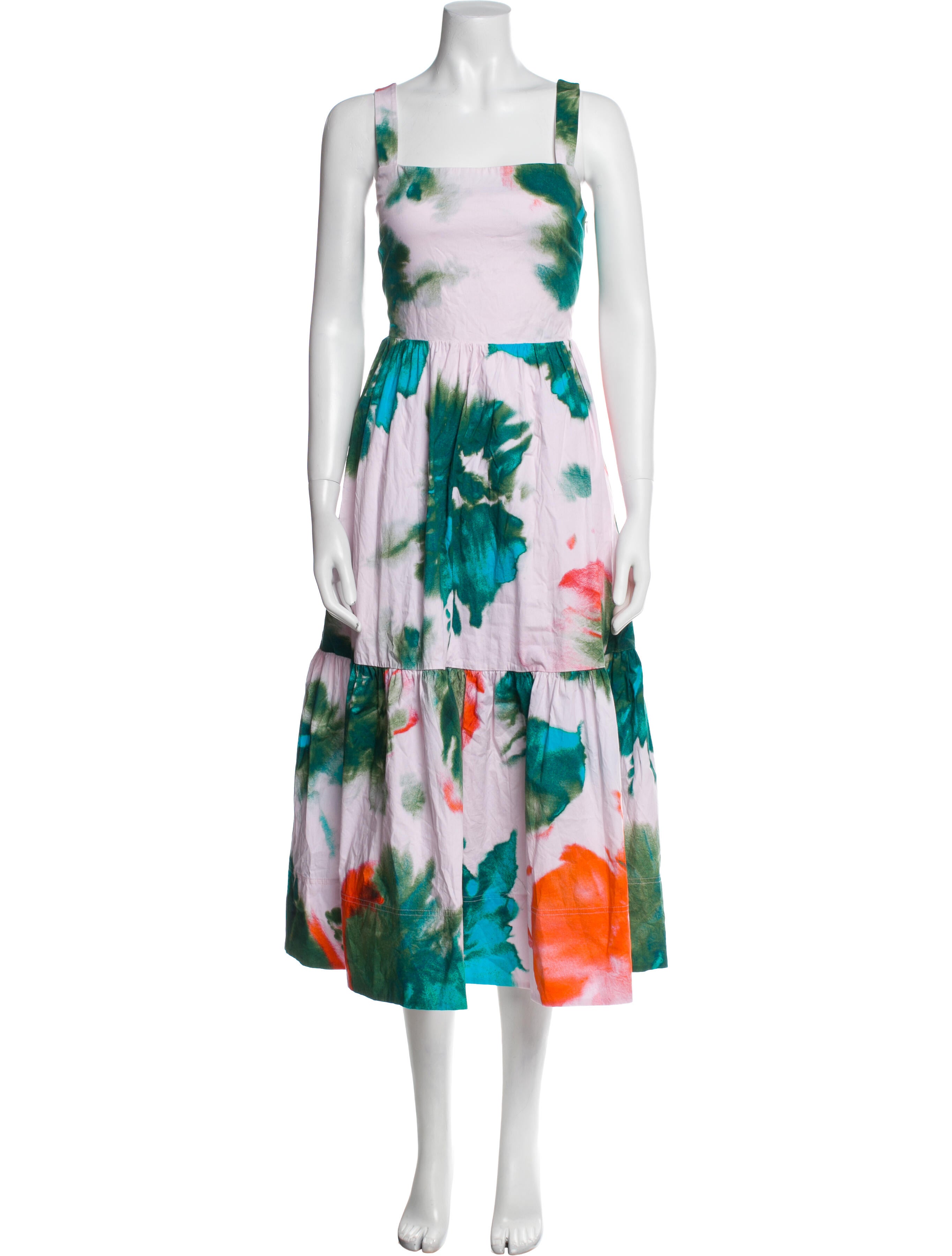 Tanya Taylor Printed Long Dress