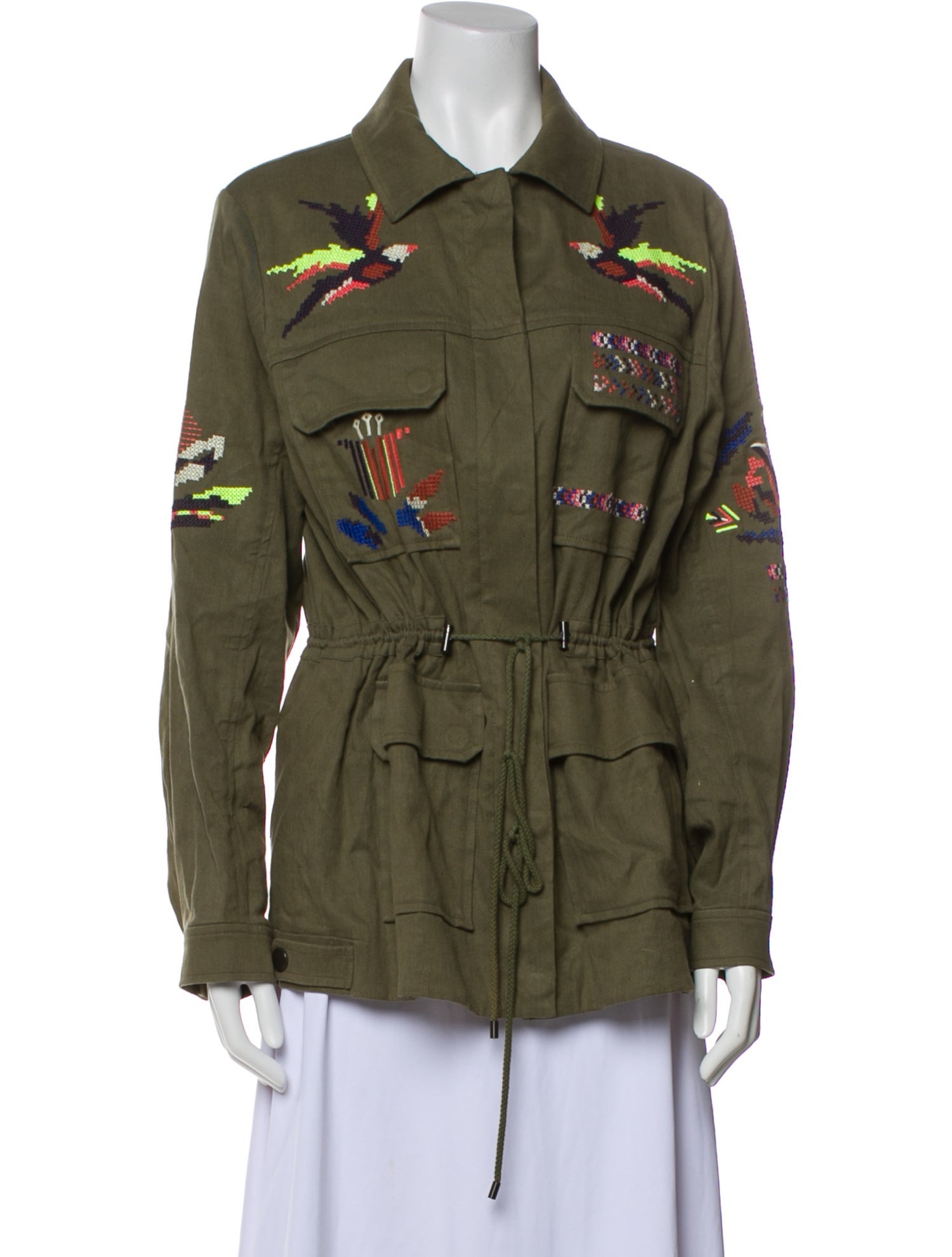 Tanya Taylor Linen Utility Jacket