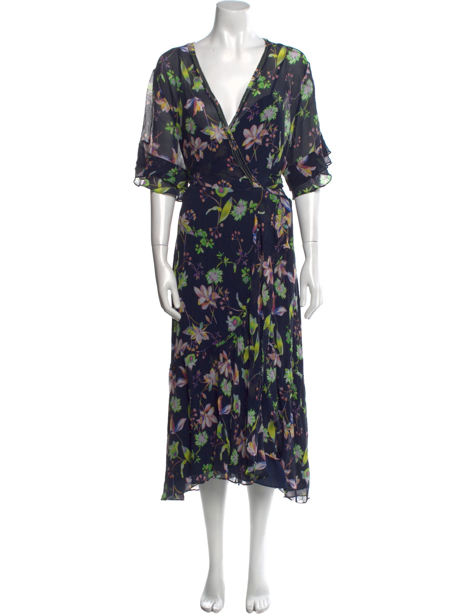 Tanya Taylor Silk Long Dress