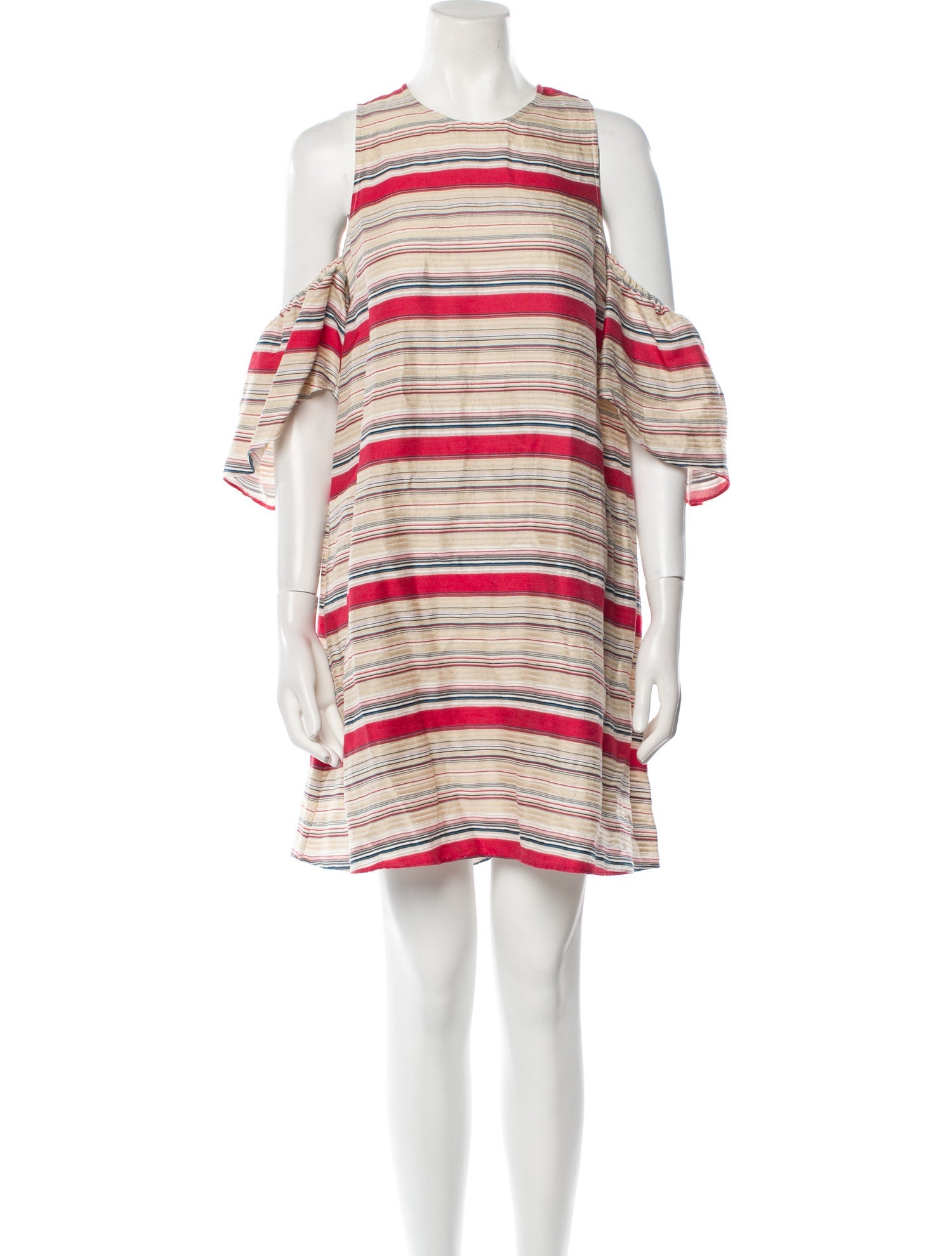 Tanya Taylor Striped Mini Dress
