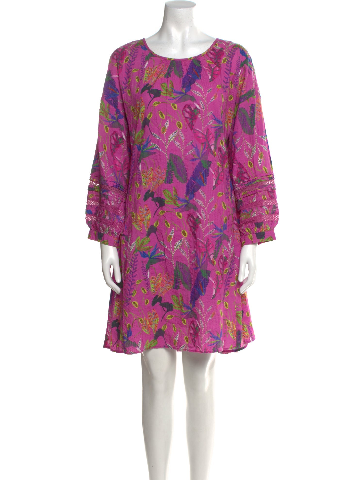 Tanya Taylor Floral Print Mini Dress