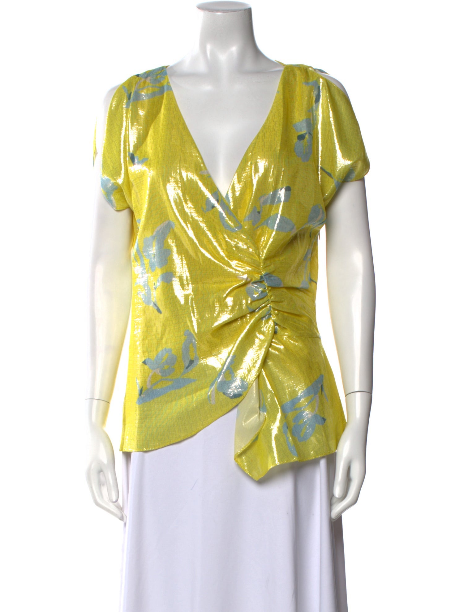 Tanya Taylor Silk Printed Blouse