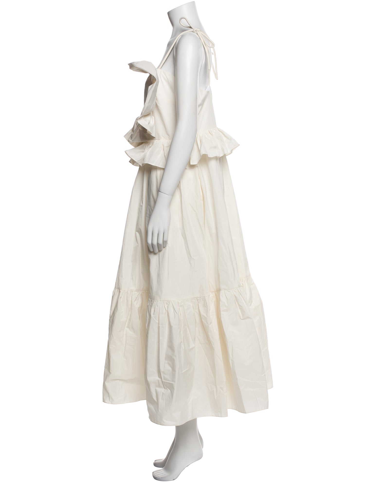 Tanya Taylor Square Neckline Long Dress