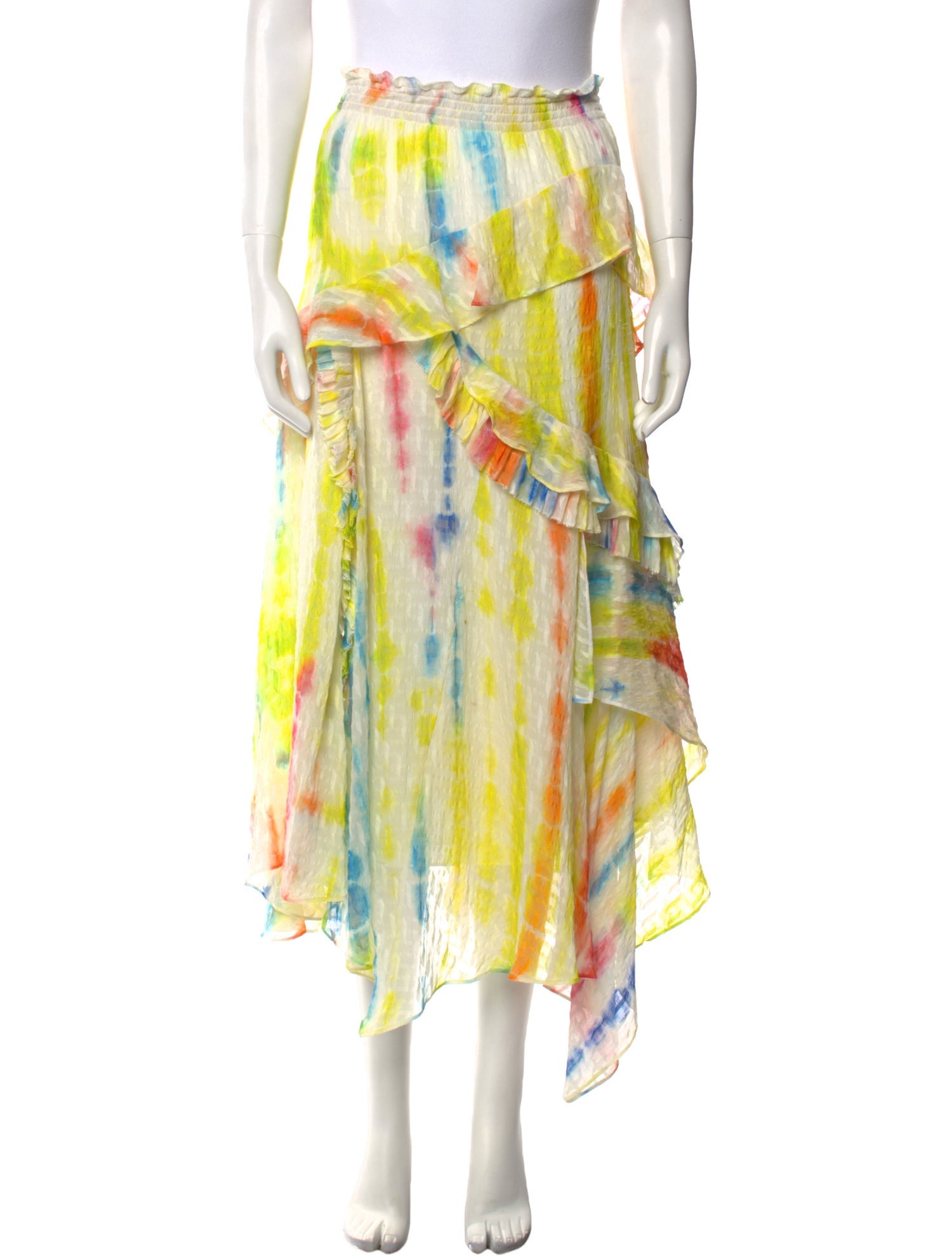 Tanya Taylor Silk Midi Length Skirt