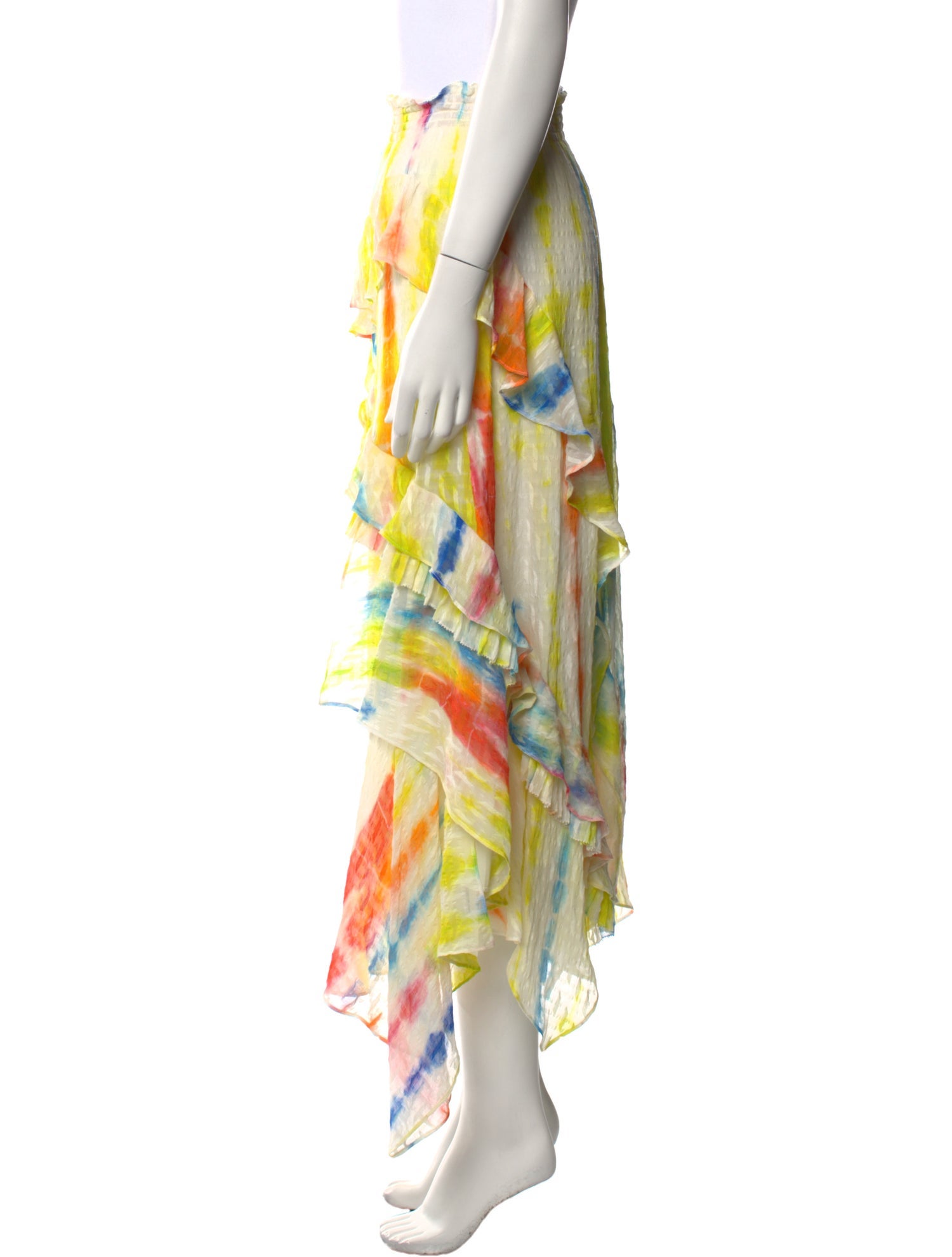 Tanya Taylor Silk Midi Length Skirt