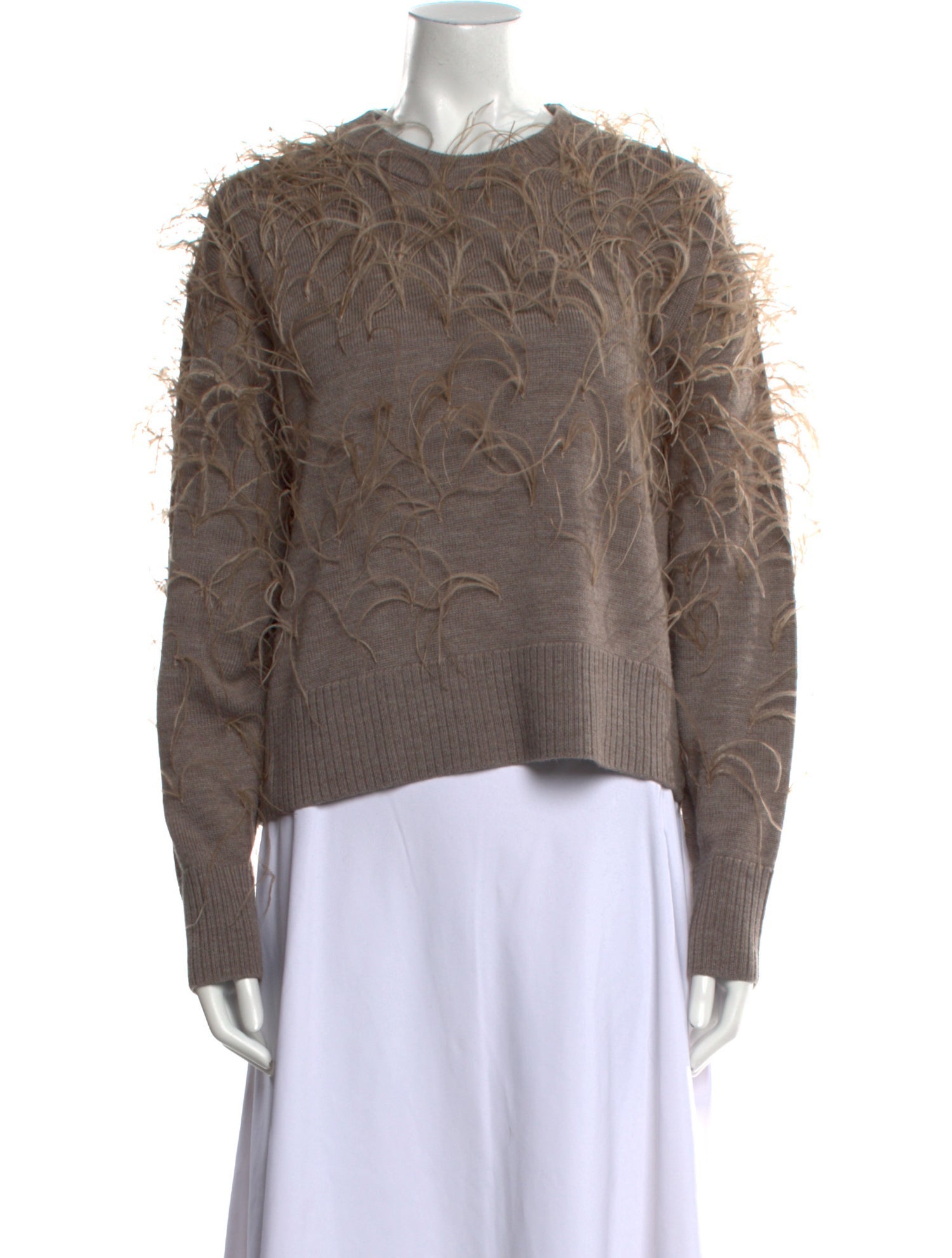 Tanya Taylor Merino Wool Crew Neck Sweater