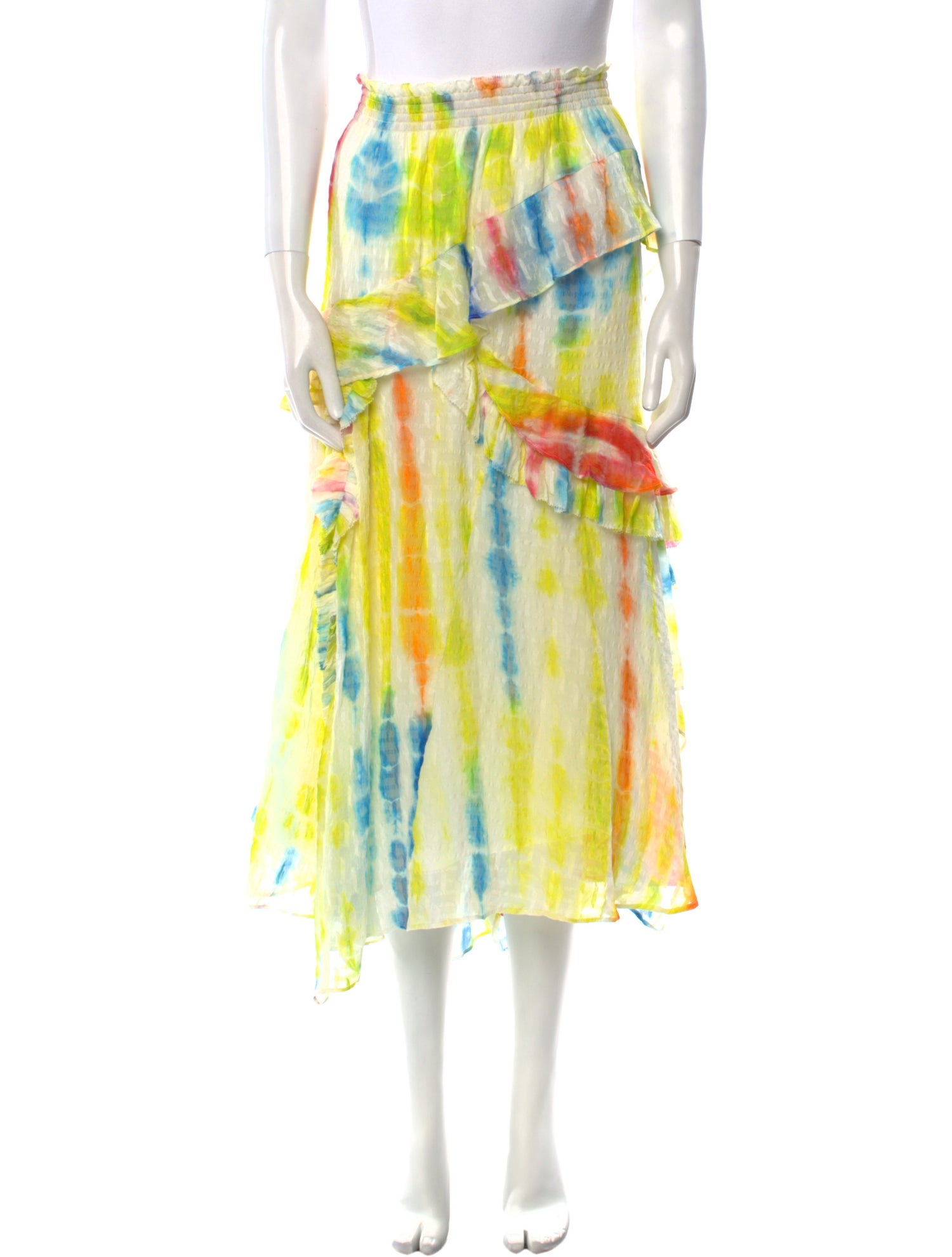 Tanya Taylor Silk Midi Length Skirt