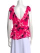 Tanya Taylor Silk Floral Print Blouse