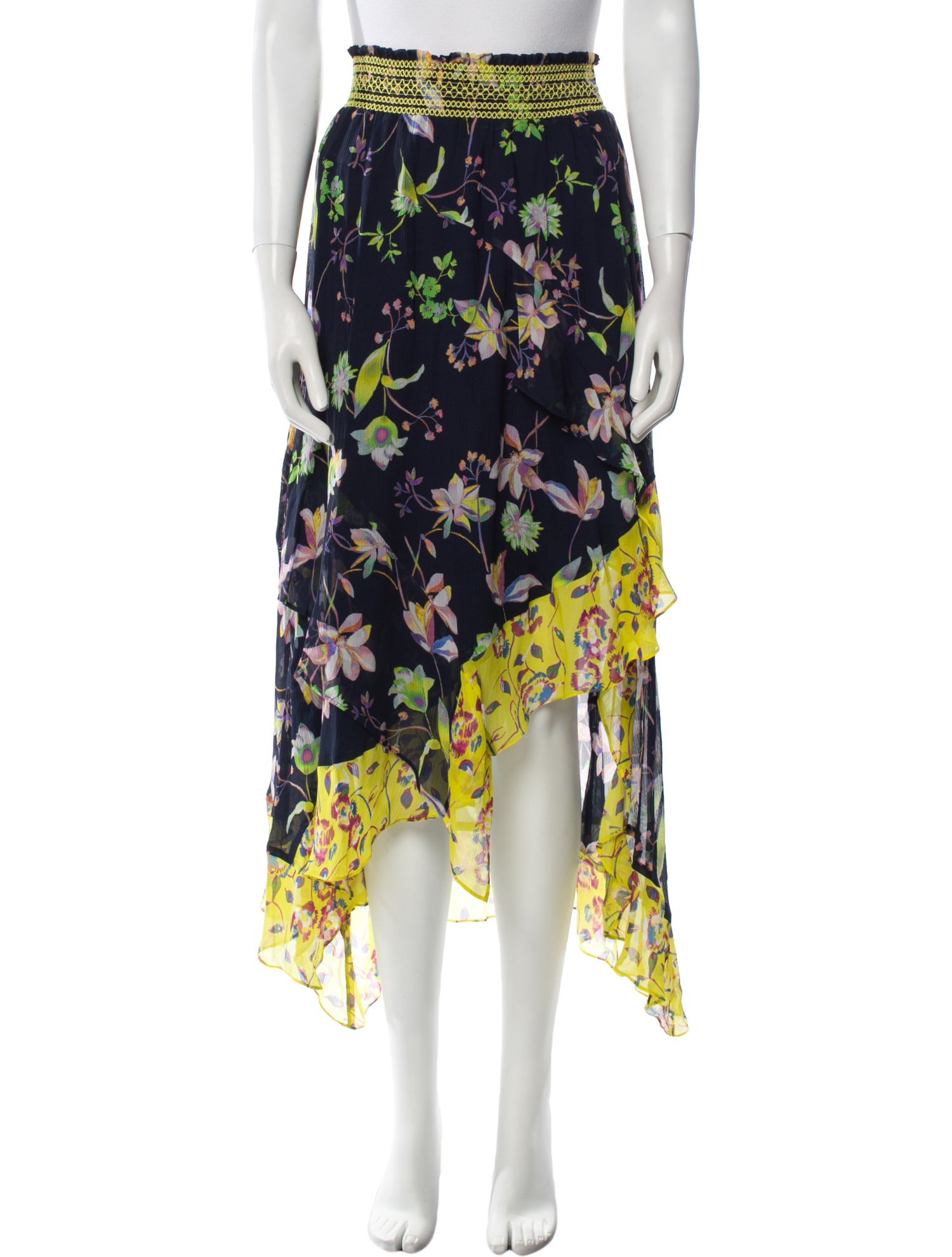 Tanya Taylor Silk Long Skirt