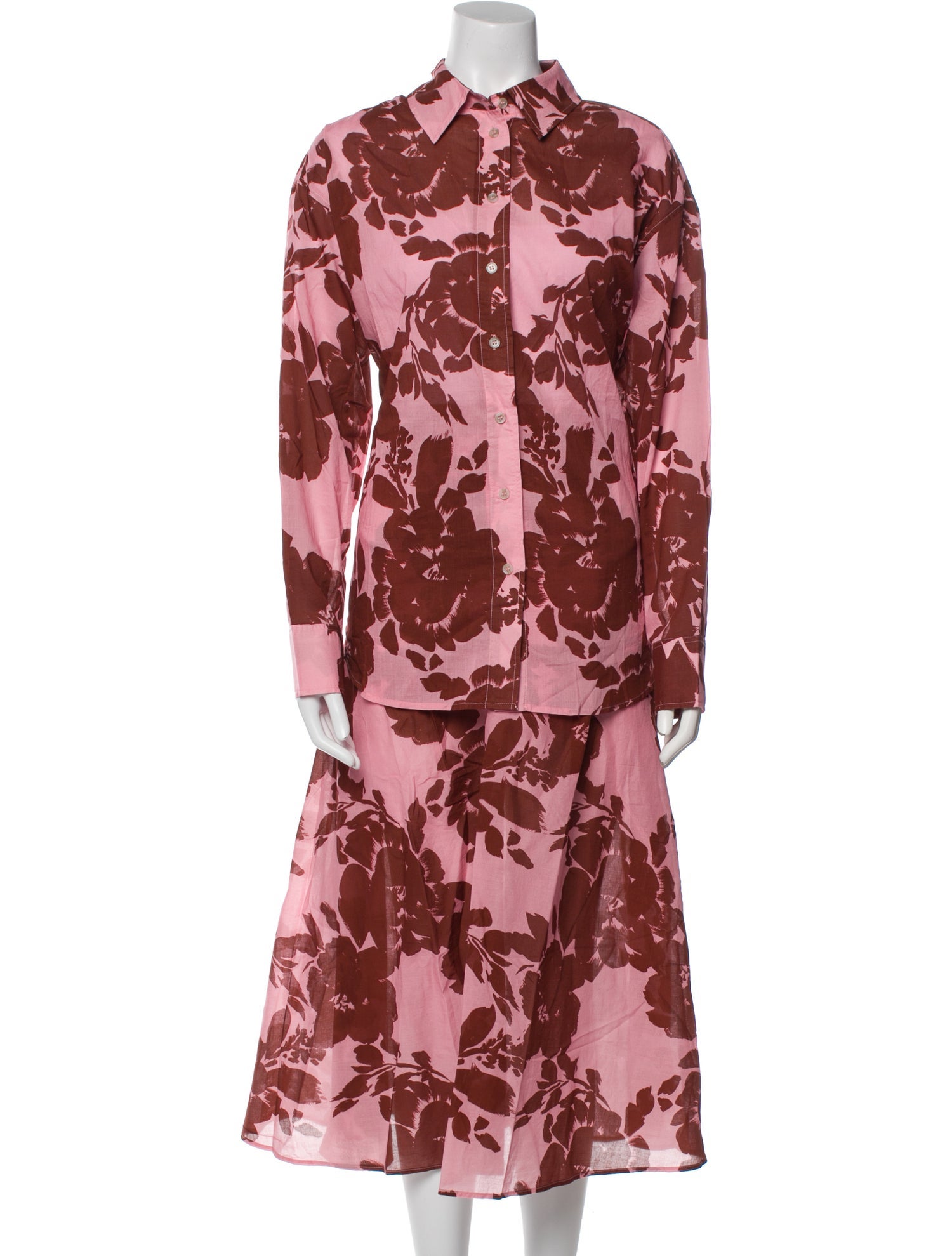 Tanya Taylor Floral Print Skirt Set