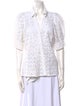 Tanya Taylor Short Sleeve Button-Up Top