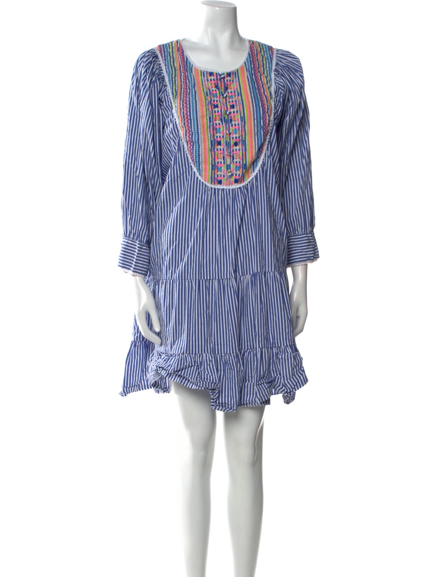 Tanya Taylor Striped Knee-Length Dress