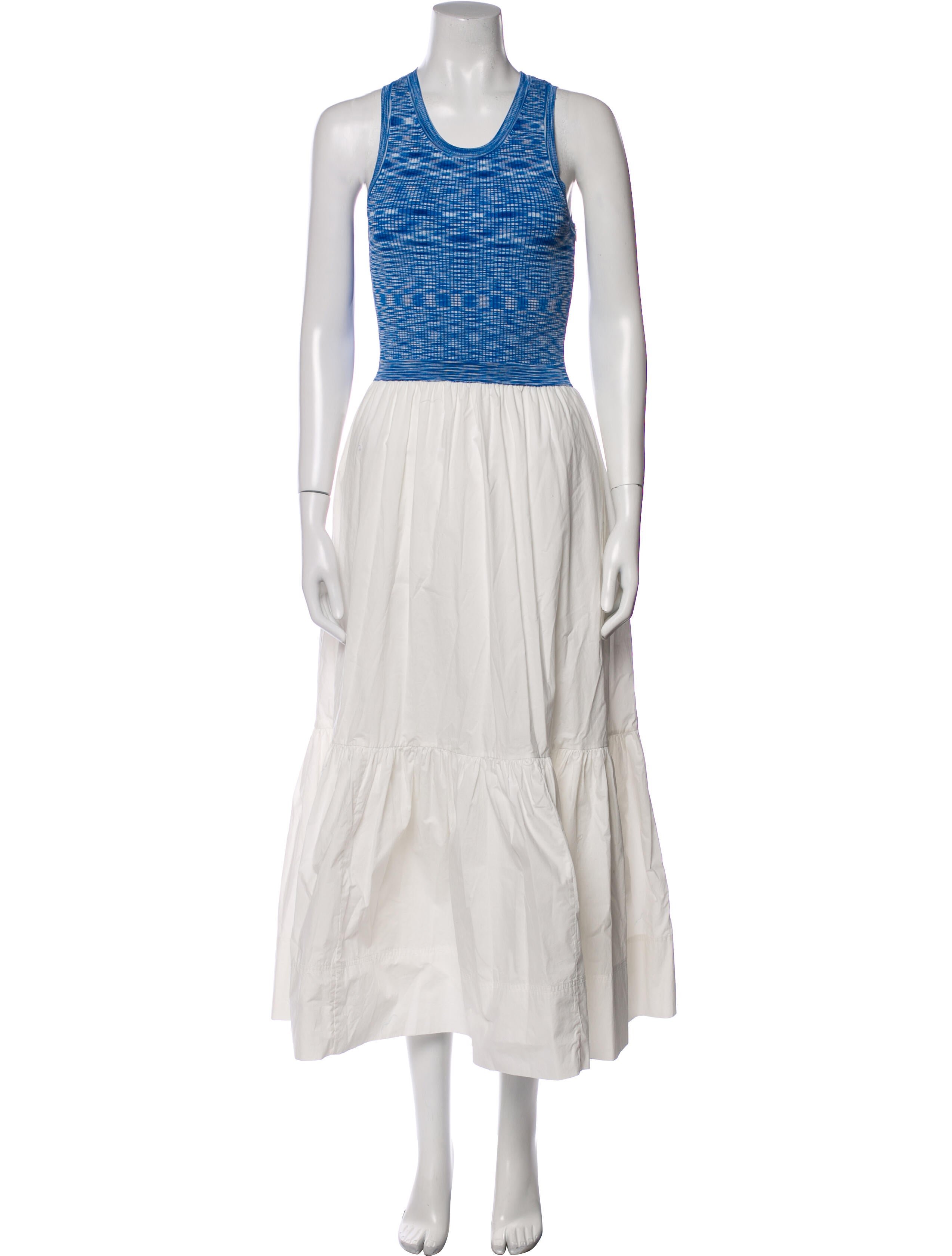 Tanya Taylor Scoop Neck Long Dress