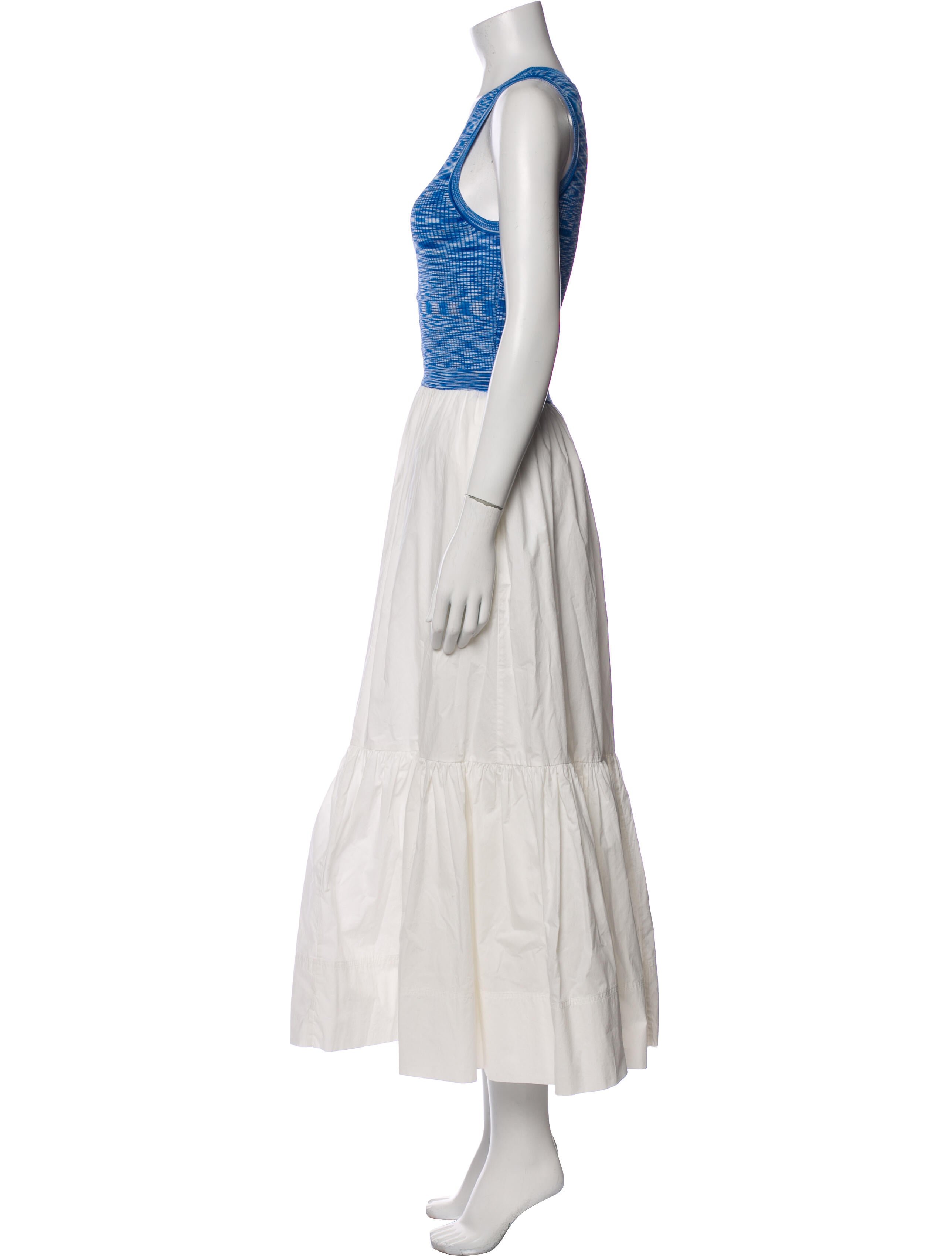 Tanya Taylor Scoop Neck Long Dress