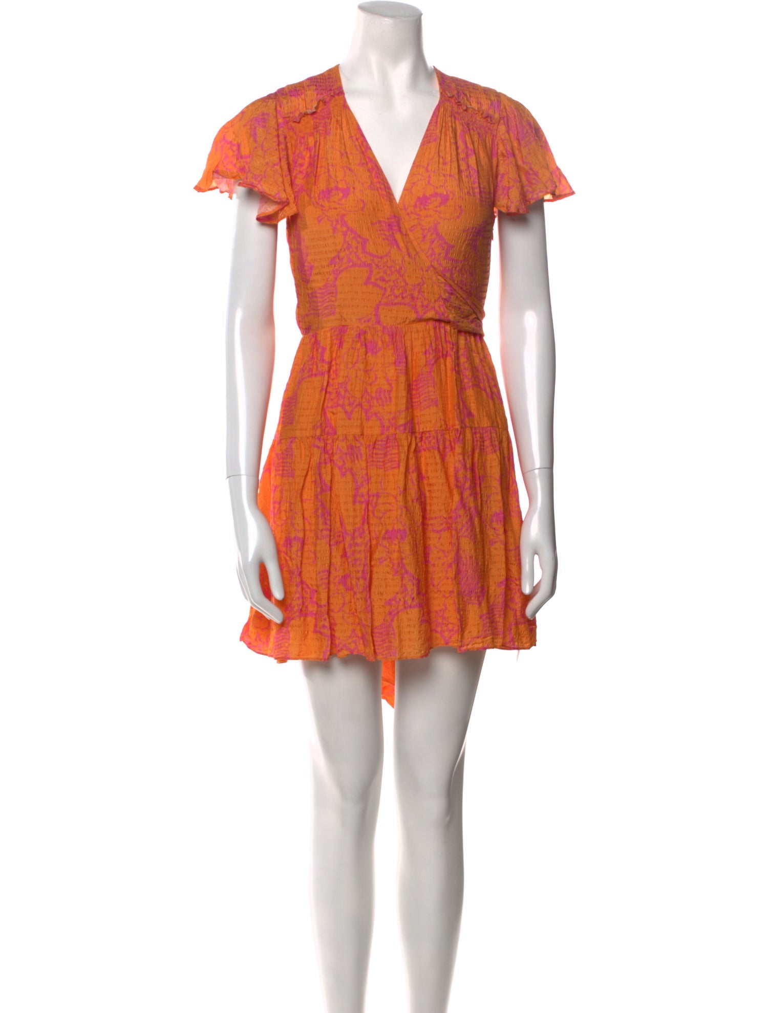 Tanya Taylor Floral Print Mini Dress