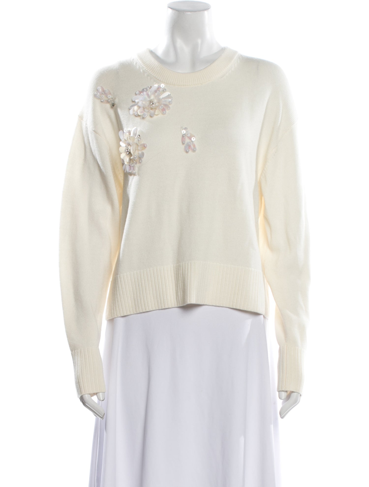 Tanya Taylor Wool Crew Neck Sweater