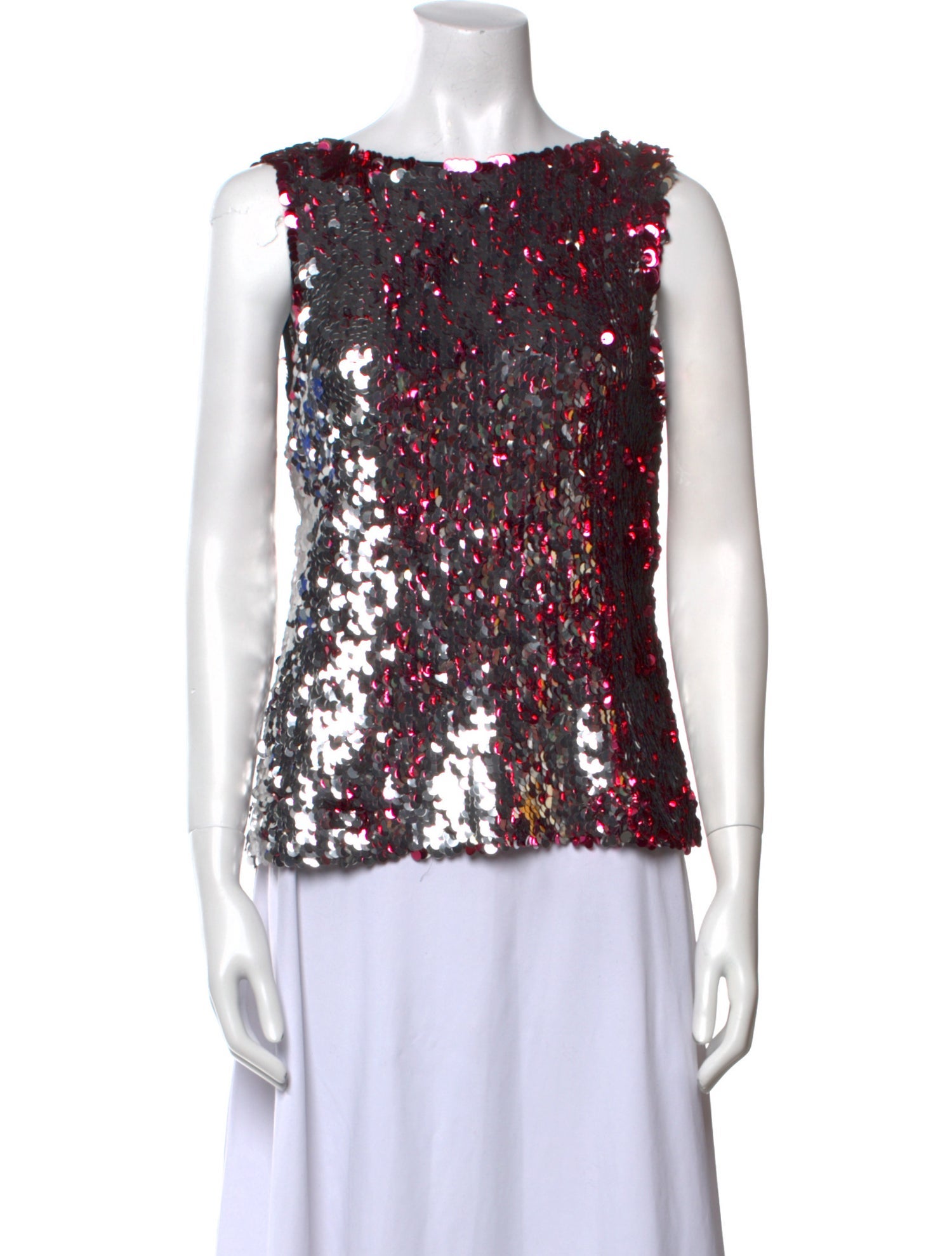 Tanya Taylor Printed Bateau Neckline Blouse