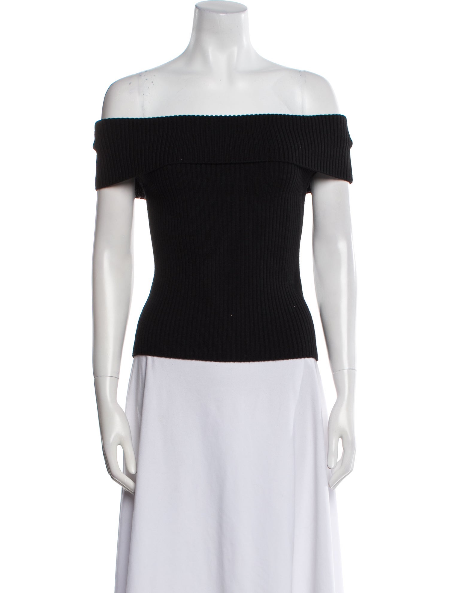 Tanya Taylor Merino Wool Off-The-Shoulder Top