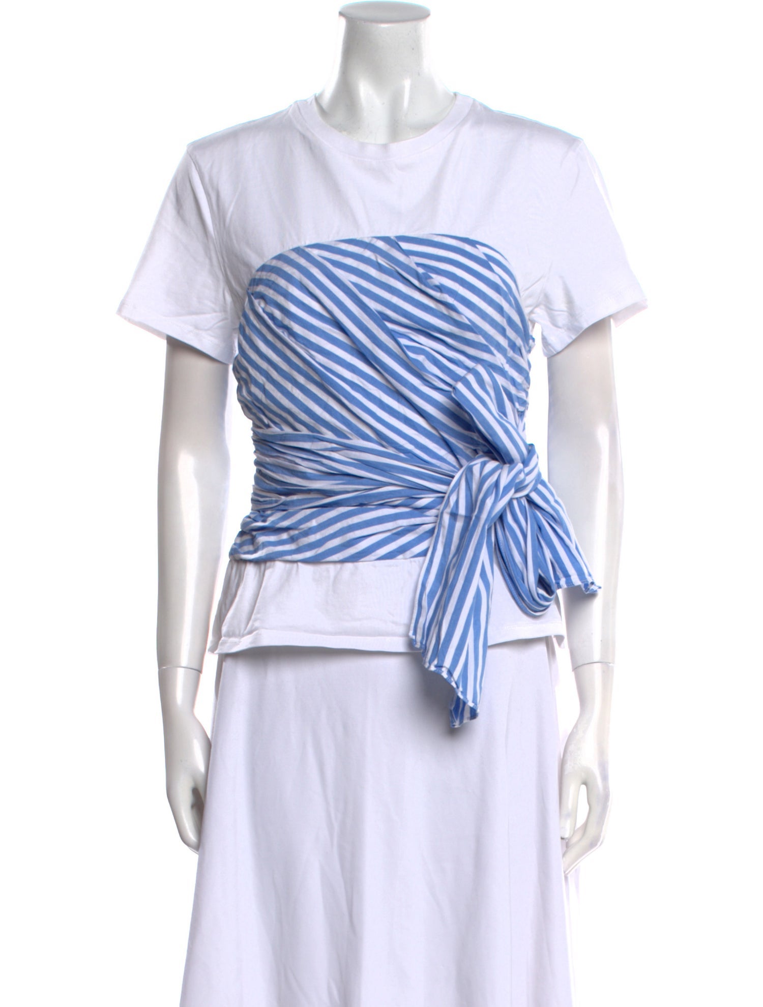 Tanya Taylor Striped Crew Neck T-Shirt