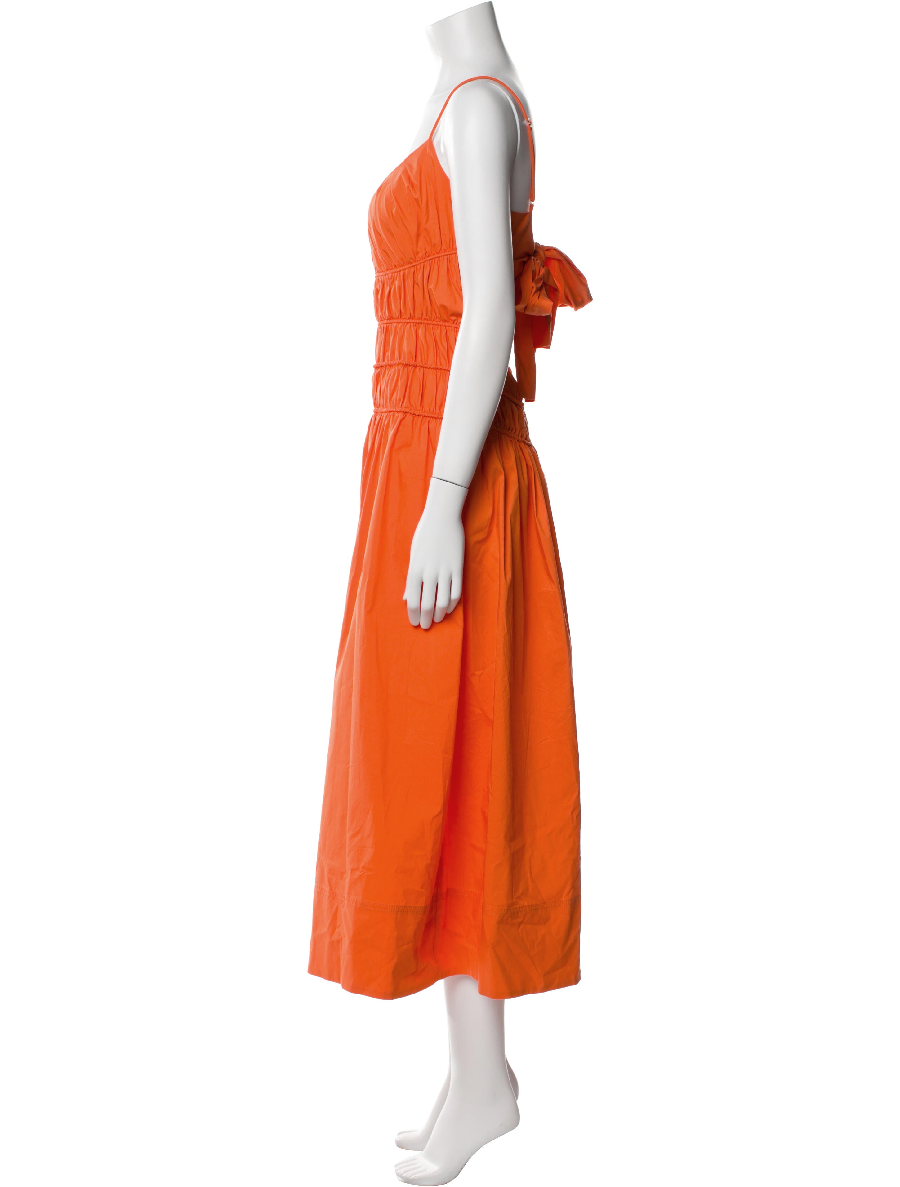 Tanya Taylor Scoop Neck Long Dress