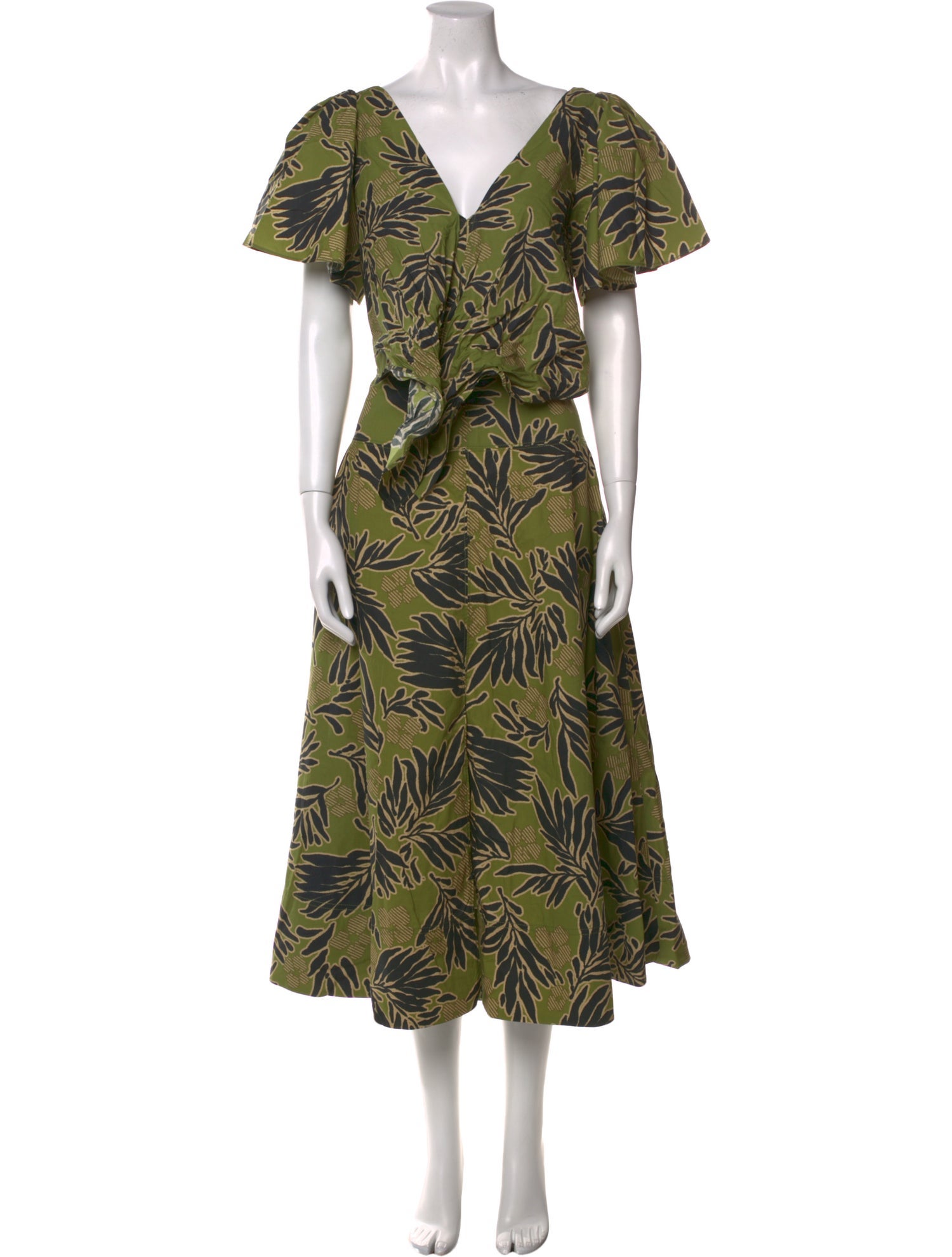 Tanya Taylor Floral Print Long Dress