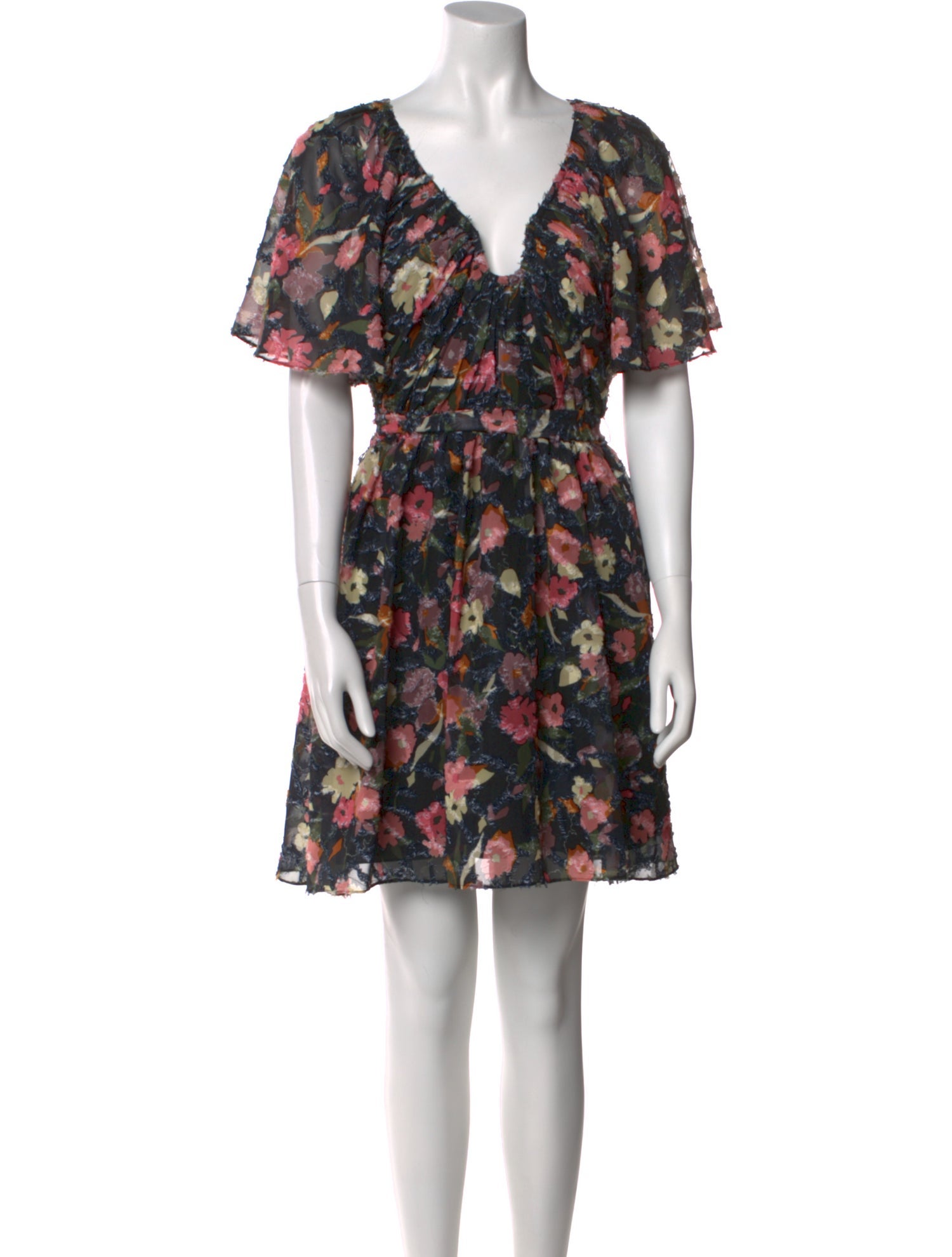 Tanya Taylor Floral Print Knee-Length Dress