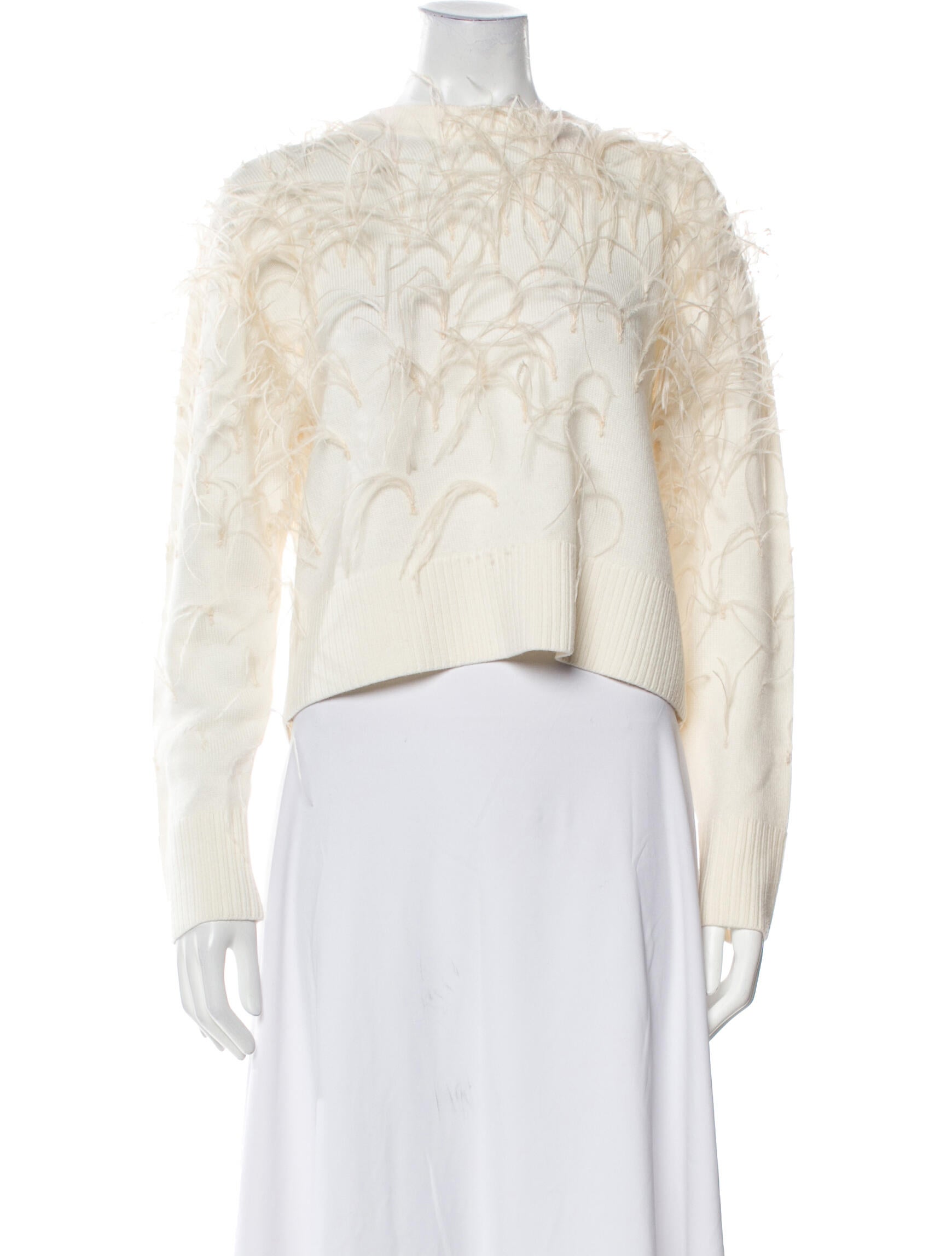 Tanya Taylor Merino Wool Crew Neck Sweater