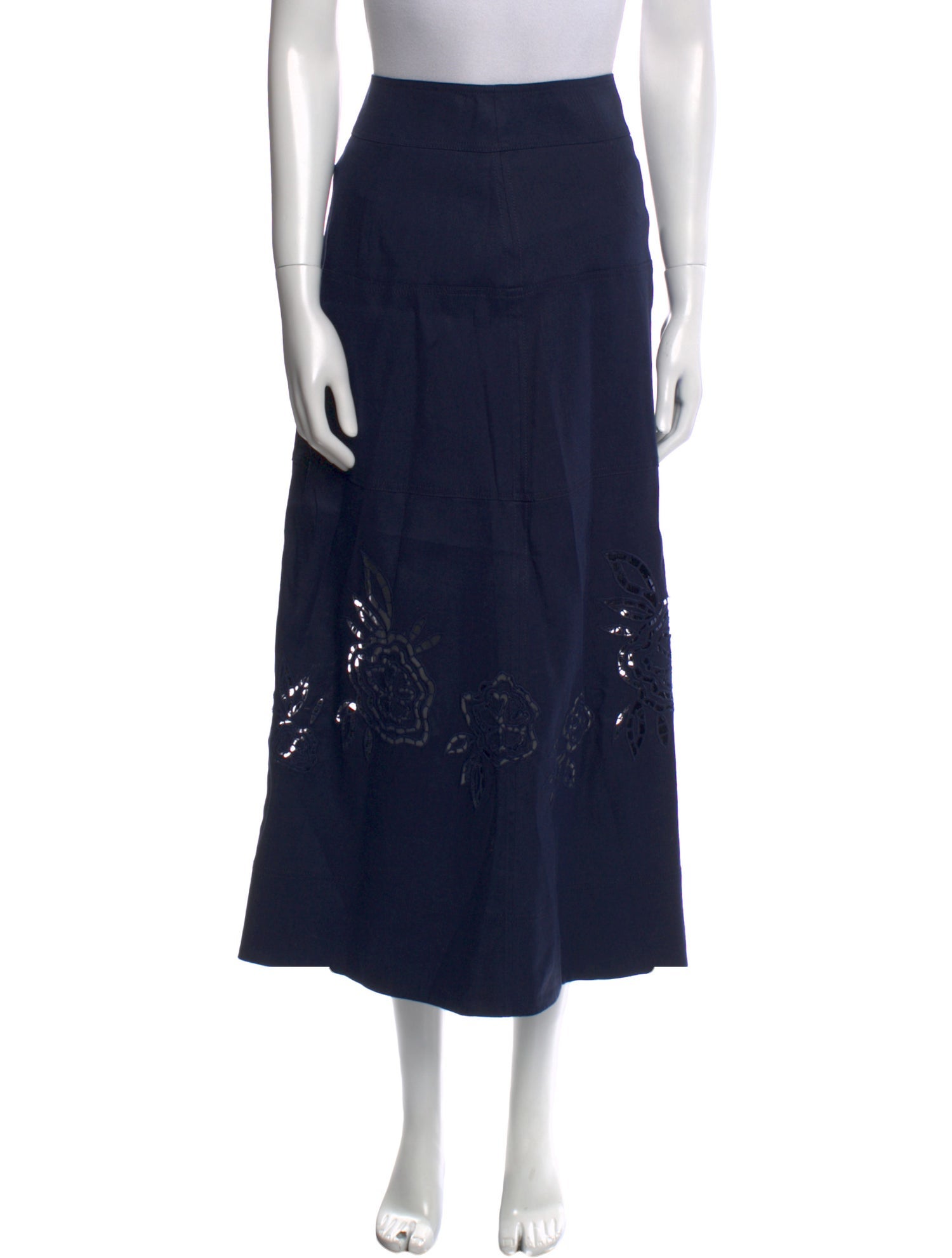 Tanya Taylor Linen Midi Length Skirt w/ Tags