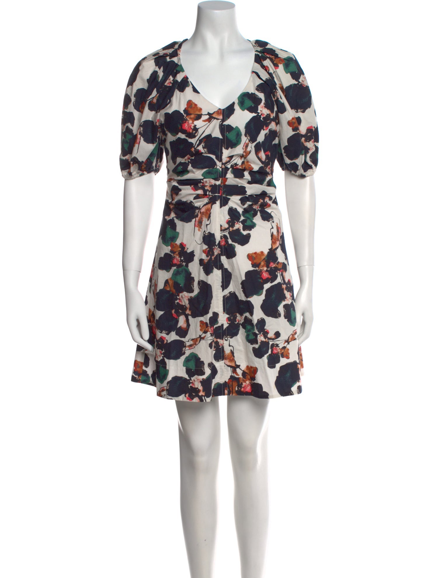 Tanya Taylor Floral Print Mini Dress
