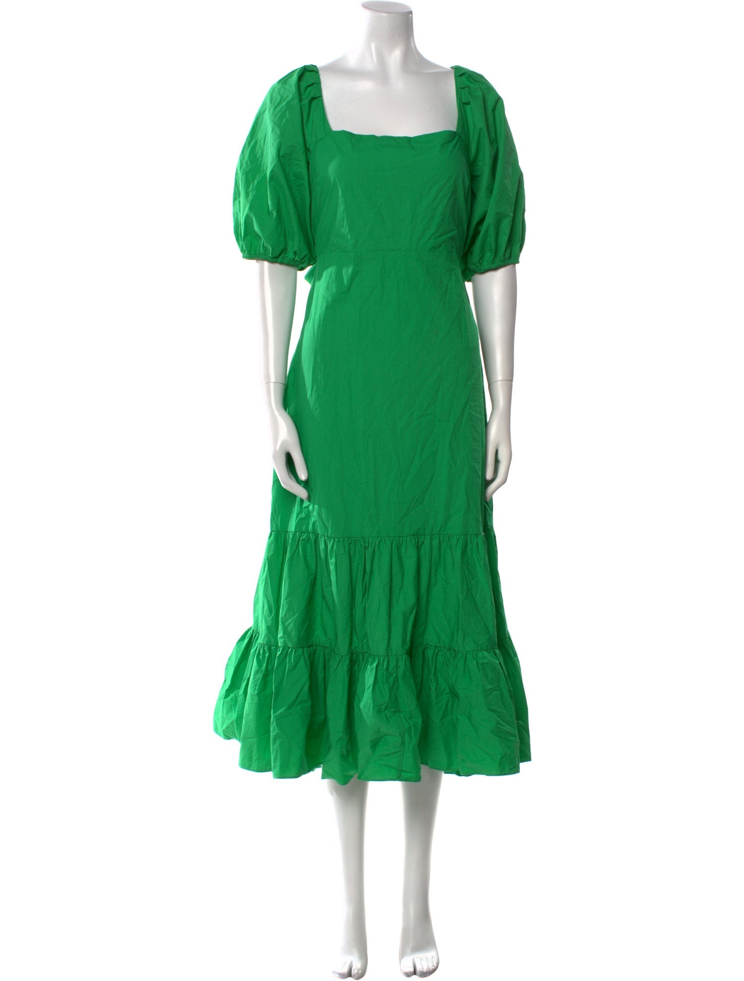 Tanya Taylor Square Neckline Long Dress