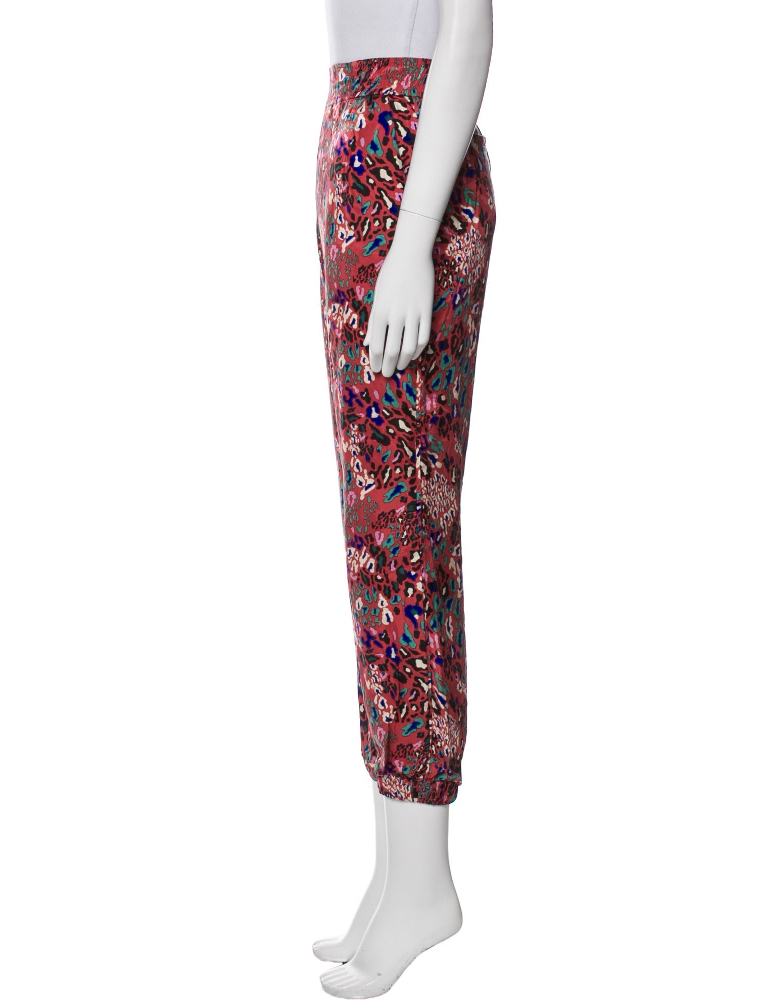 Tanya Taylor Silk Skinny Leg Pants