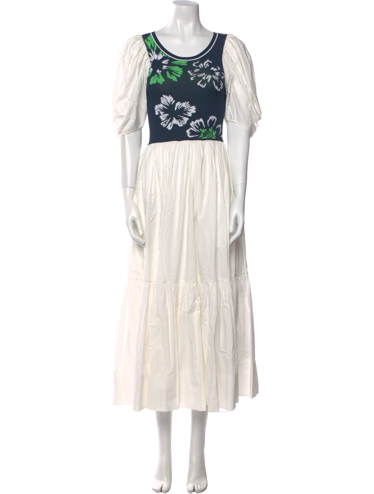 Tanya Taylor Printed Long Dress