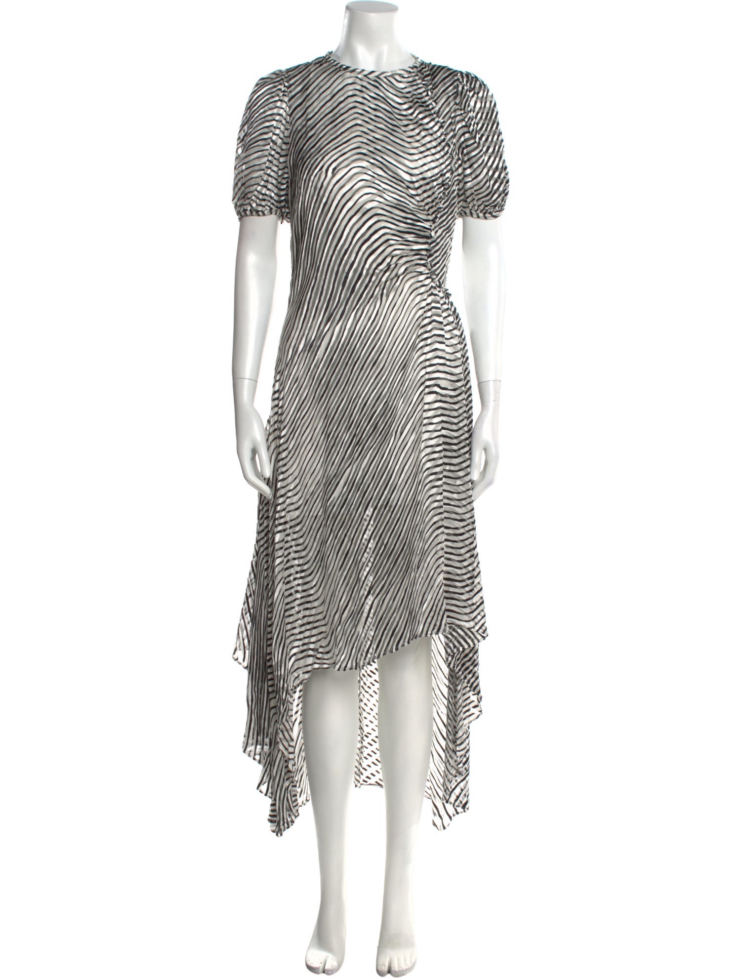 Tanya Taylor Striped Long Dress