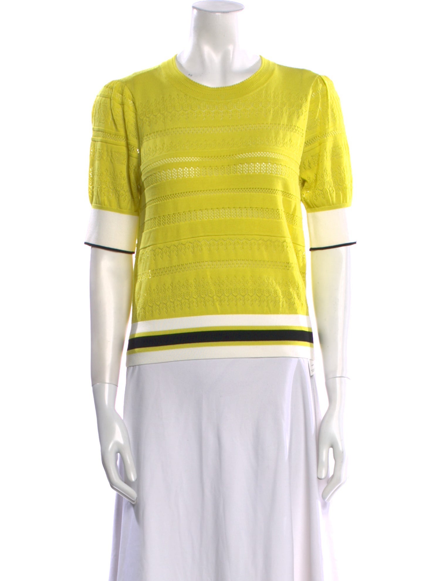 Tanya Taylor Striped Crew Neck T-Shirt