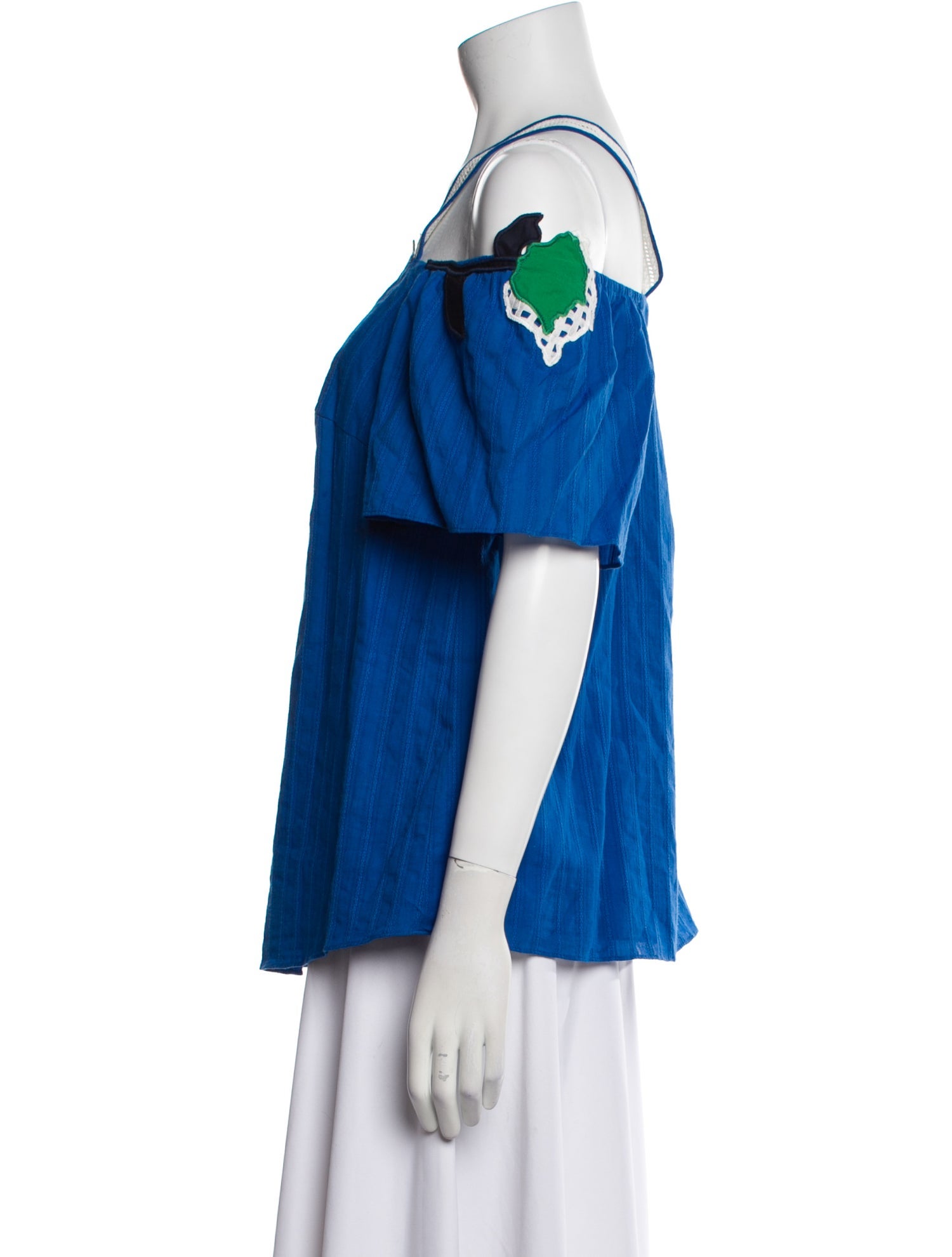 Tanya Taylor Printed Square Neckline Blouse