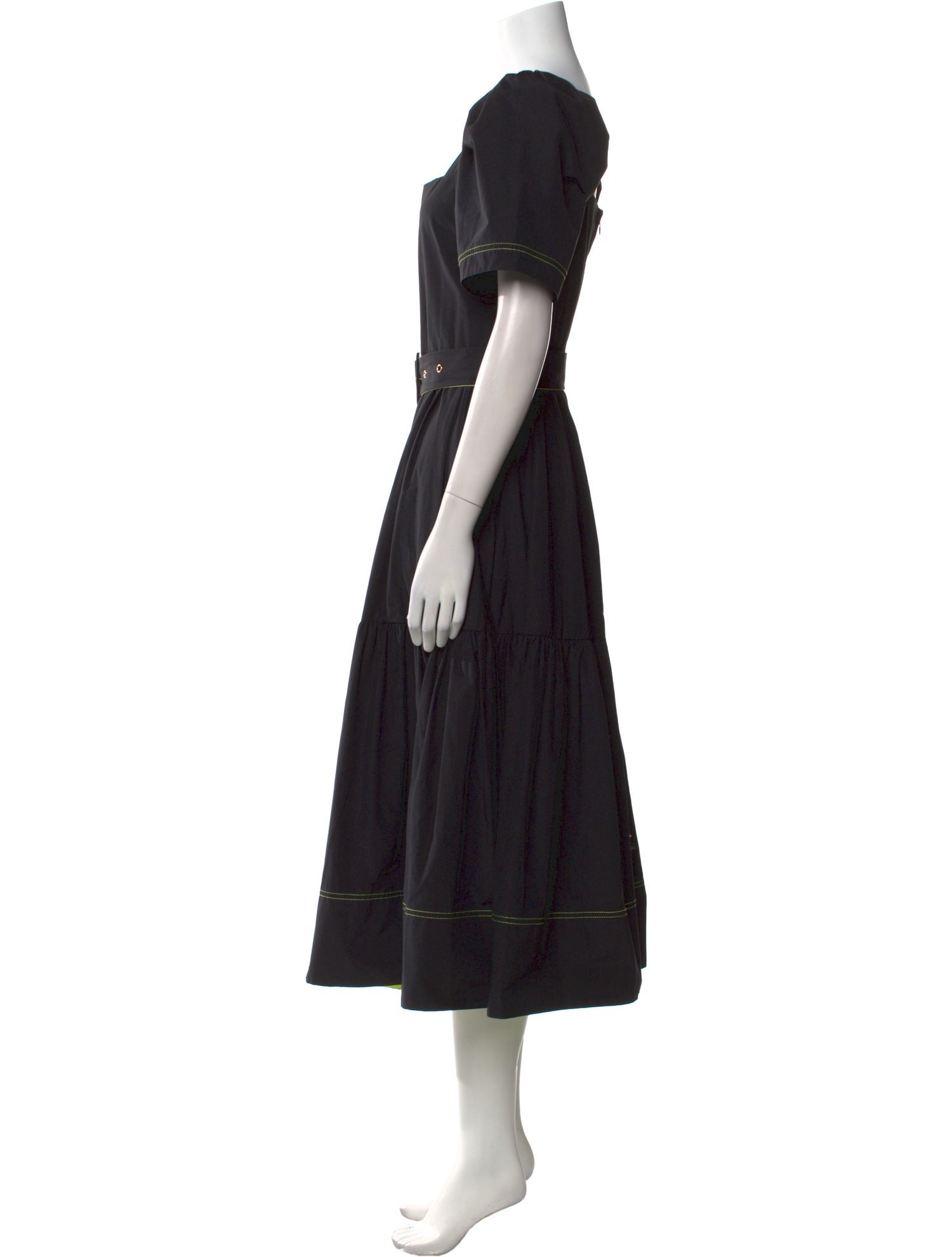 Tanya Taylor Square Neckline Long Dress