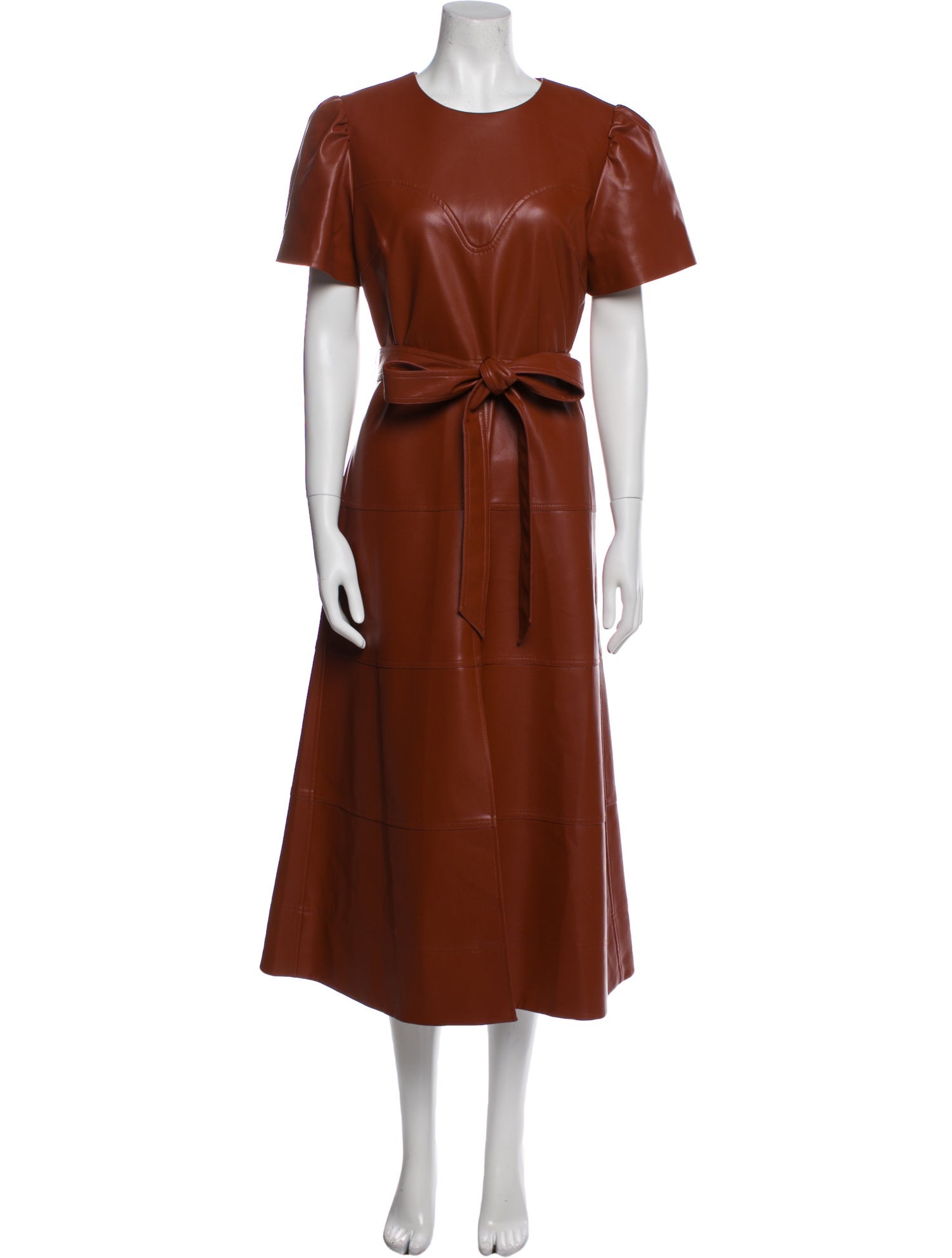 Tanya Taylor Crew Neck Long Dress