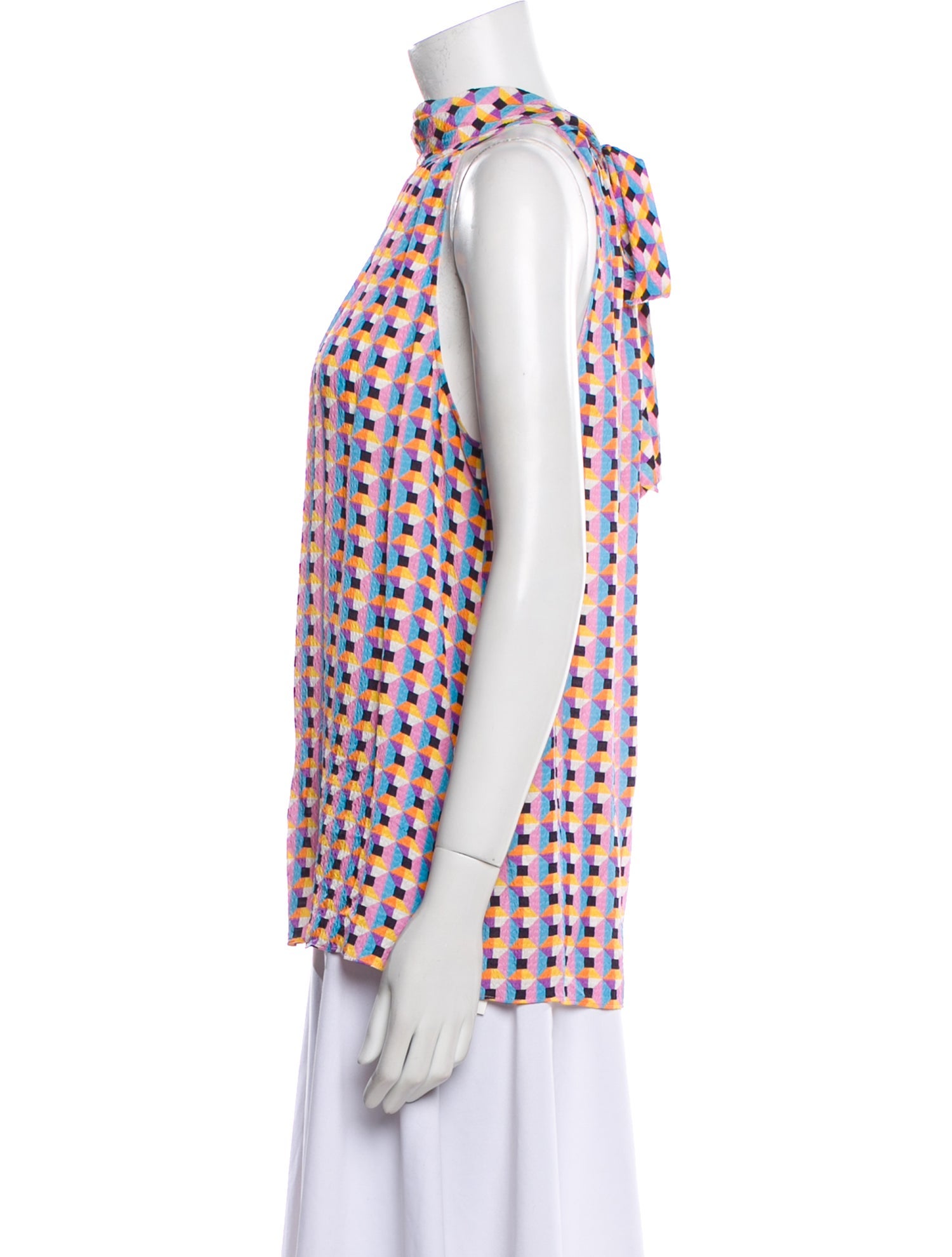 Tanya Taylor Silk Printed Blouse