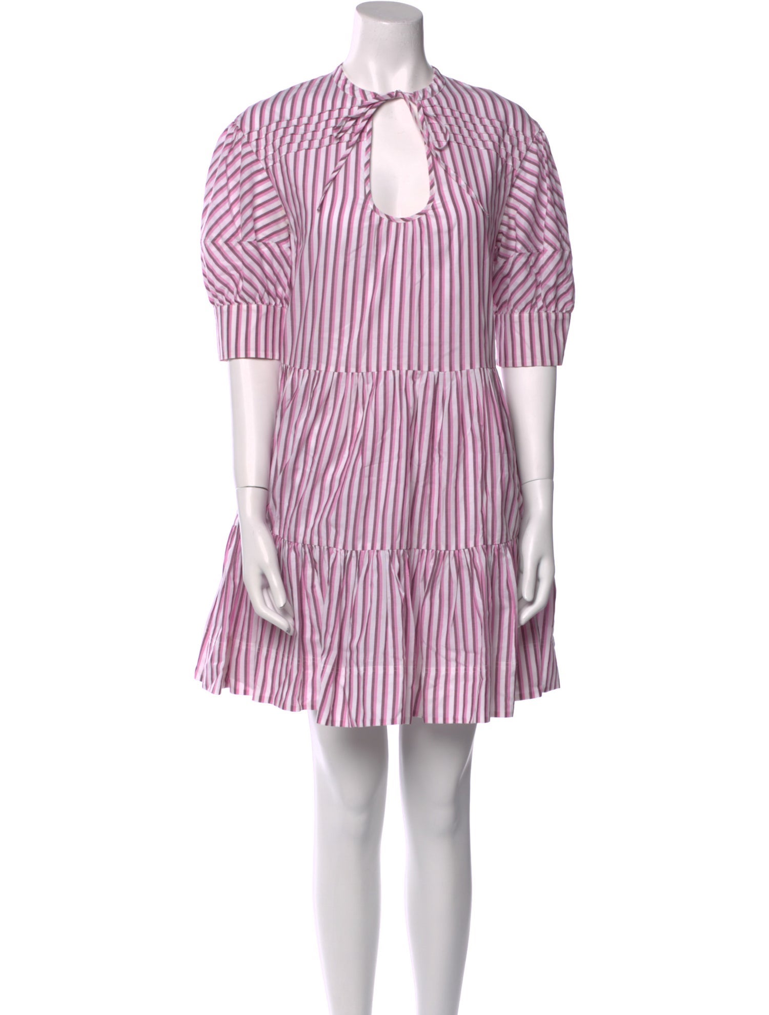 Tanya Taylor Striped Mini Dress
