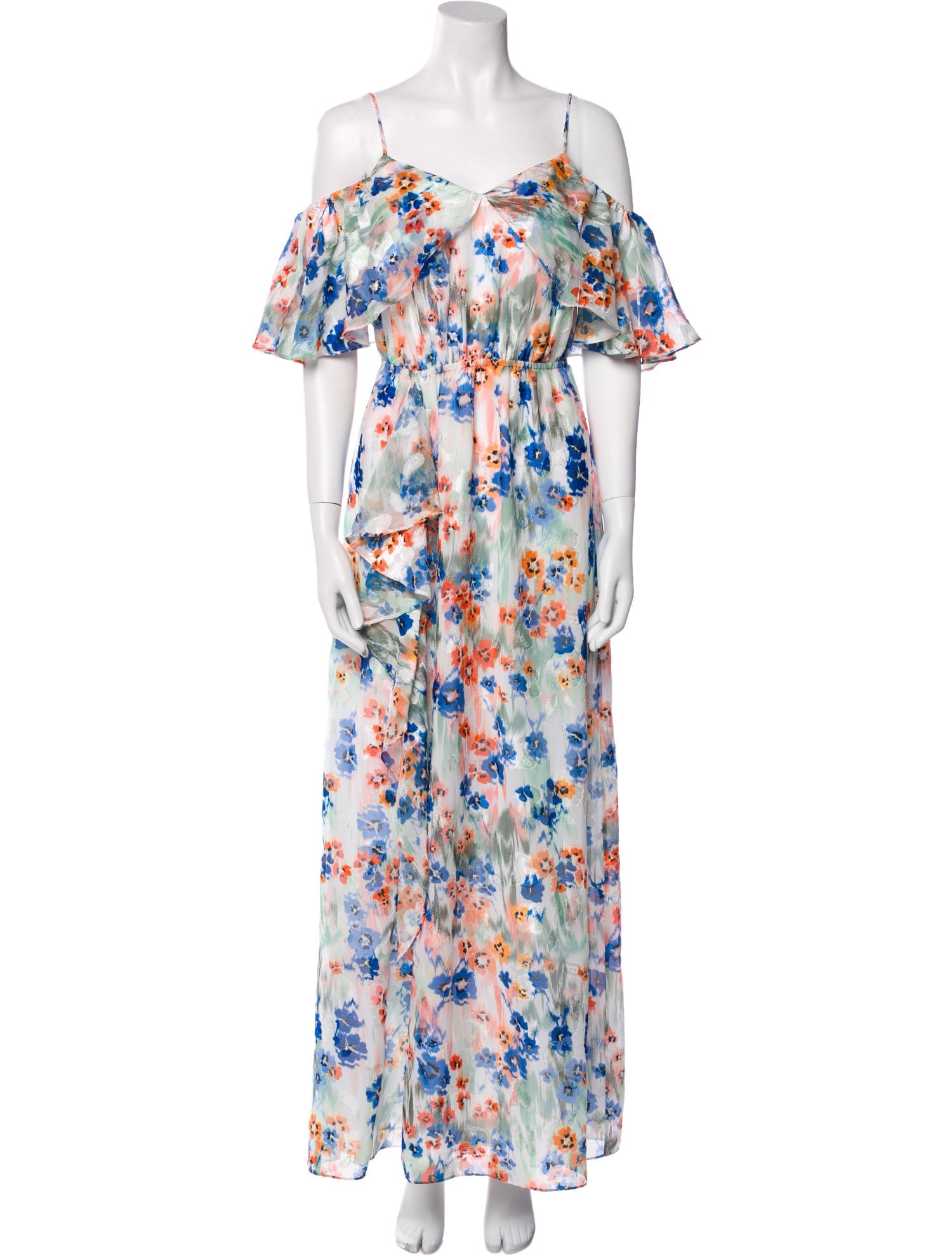 Tanya Taylor Floral Print Long Dress w/ Tags