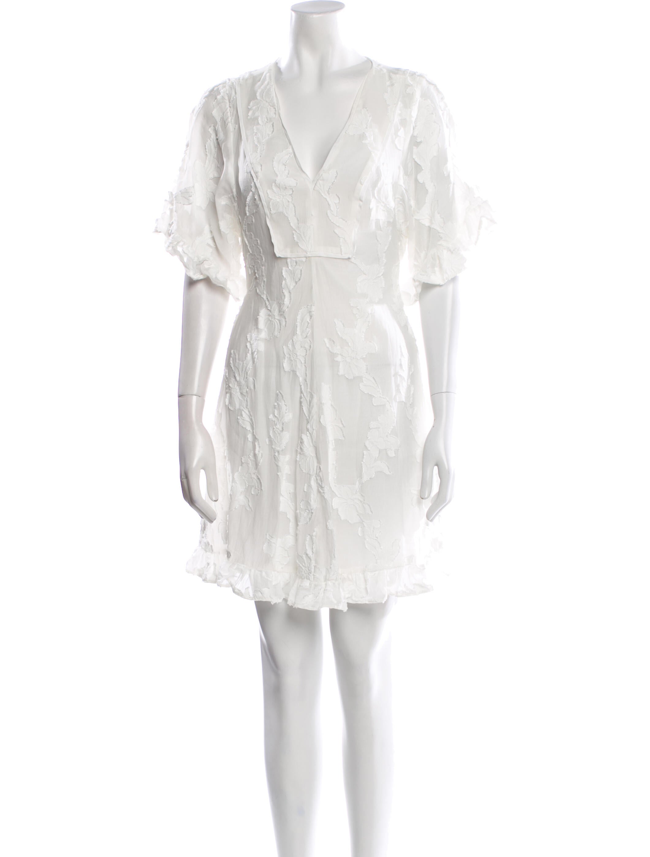 Tanya Taylor V-Neck Mini Dress