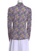 Tanya Taylor Printed Mock Neck Top